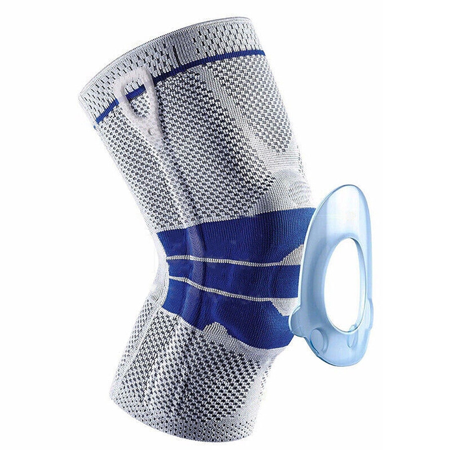 Gray Knee Support Brace Compression Sleeve for Sports