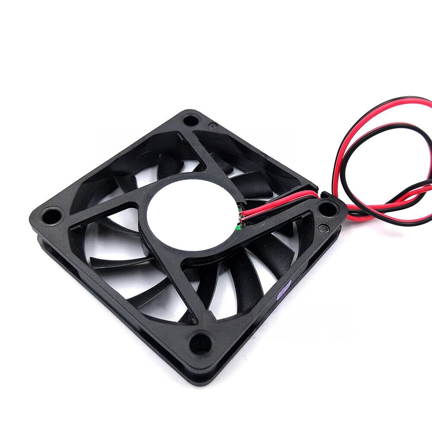 2pcs Silent Brushless PC Case Cooling Fans Black 12V