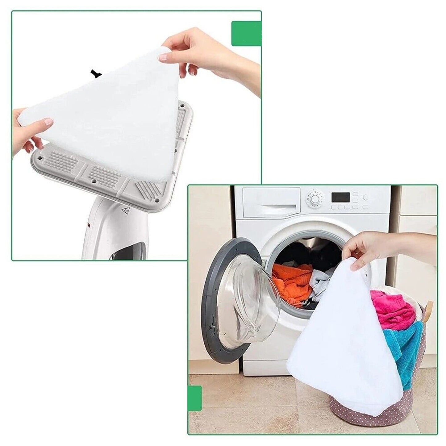 6pcs Reusable Microfibre Cleaning Pads for Steam Mops Washable
