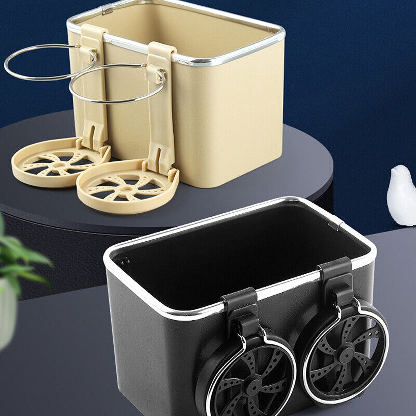 Multifunctional Car Armrest with Tissue Box and Storage Drawers