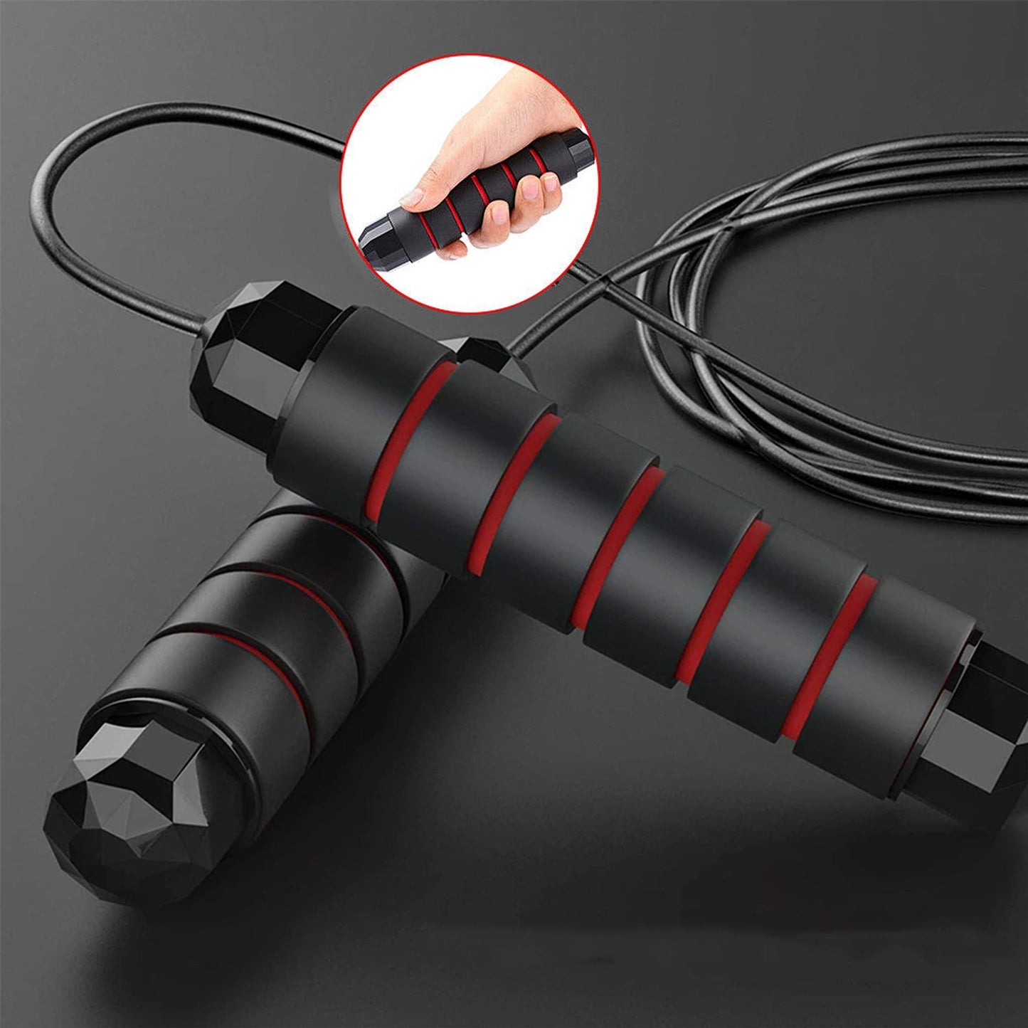 Adjustable Gym Boxing Jump Rope Steel Wire Speed Skipping