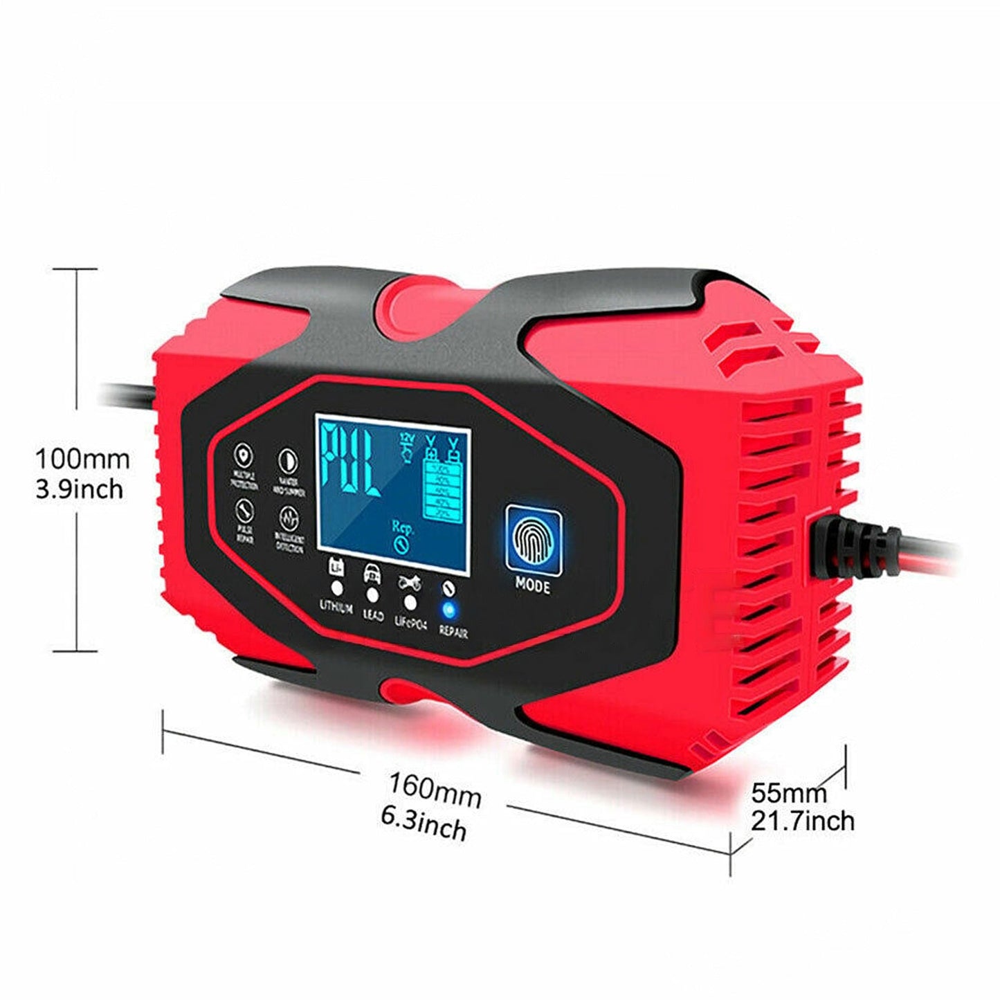 Multipurpose Battery Charger for AGM GEL and Lithium Batteries