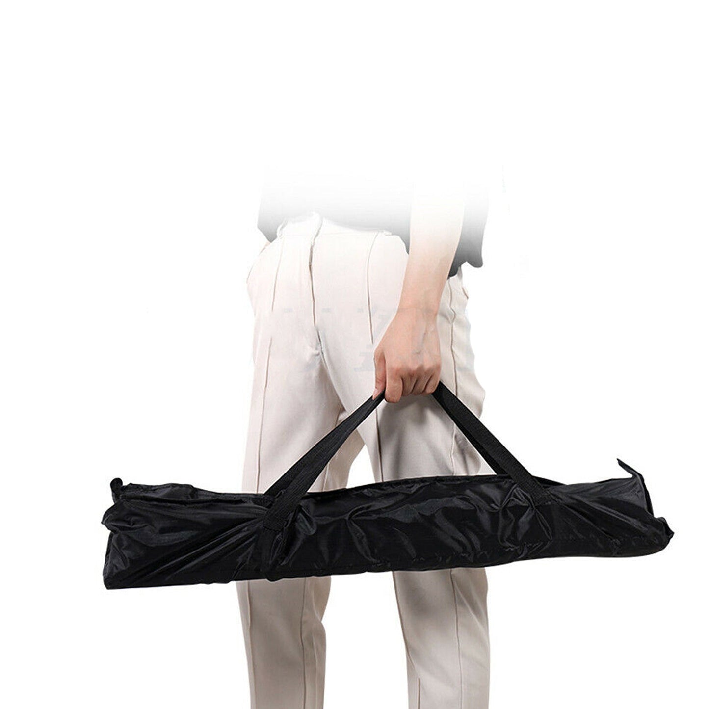 Studio Photo Black Muslin Backdrop with Support Stand Kit - 3.6M