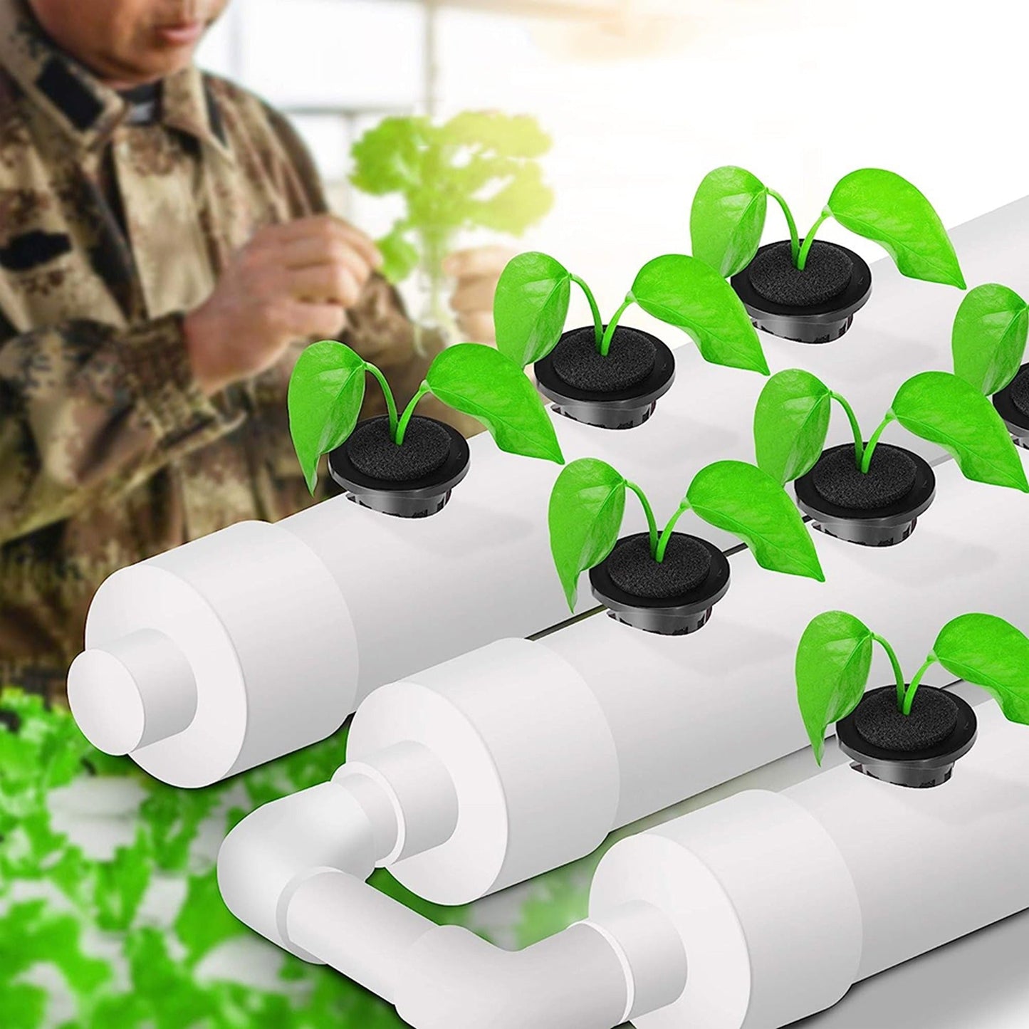 40pcs Hydroponics Aeroponic Planting Baskets Mesh Net Cup