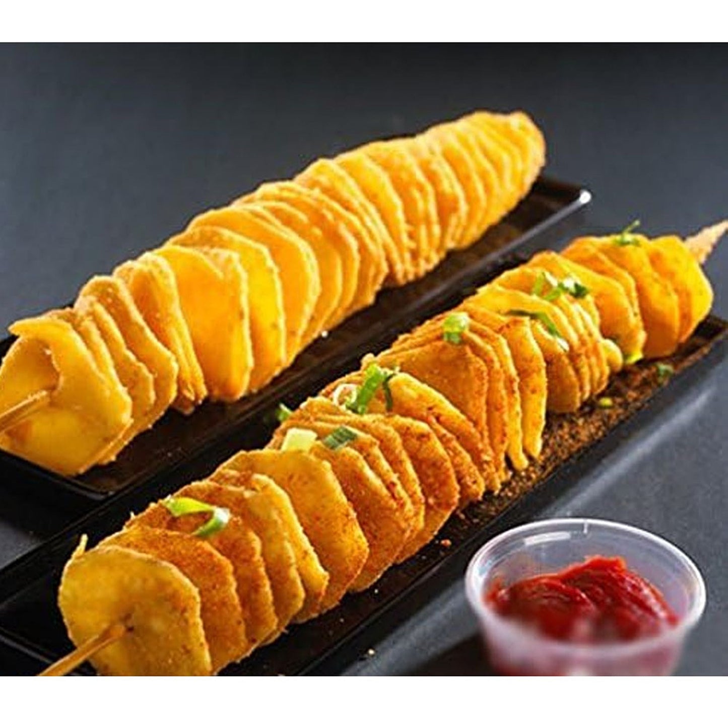 Manual Potato Tornado Slicer with Automatic Spiral Cutting Machine