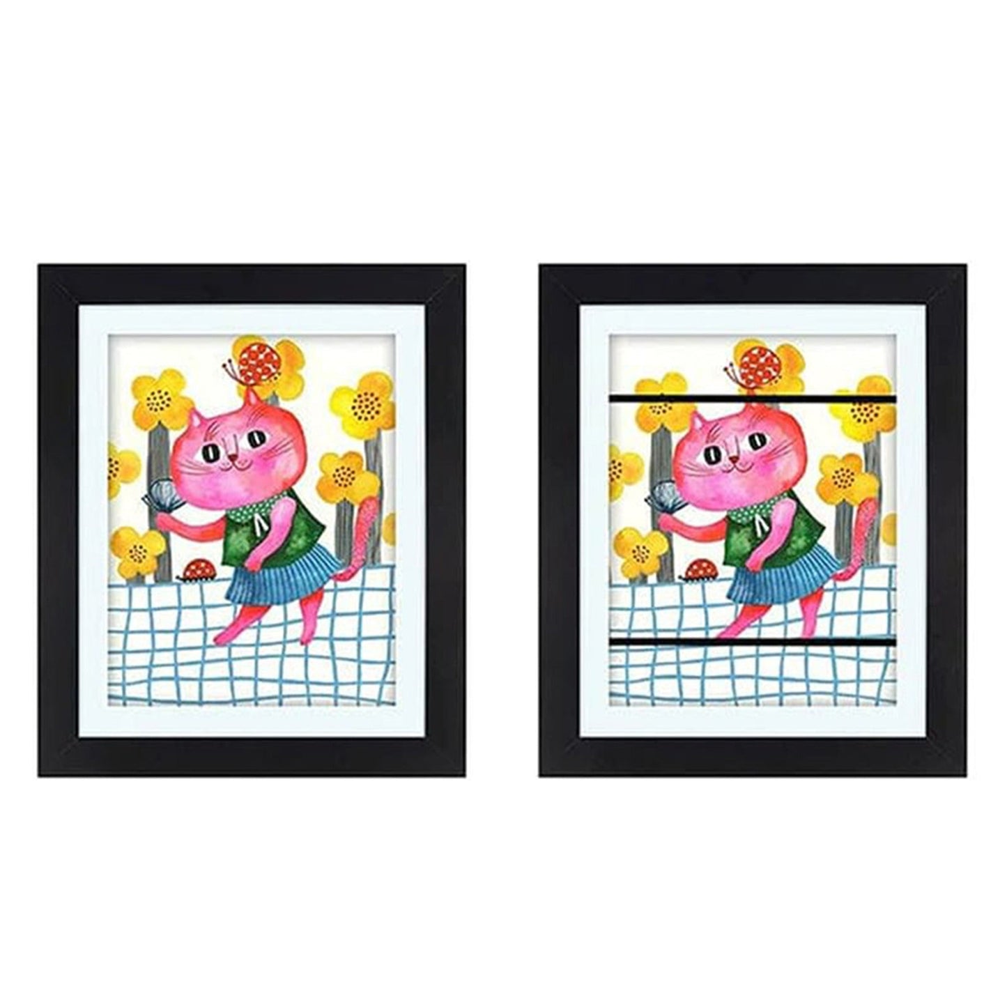 Wooden Art Display Frames Holds 150 Pictures for Art Projects