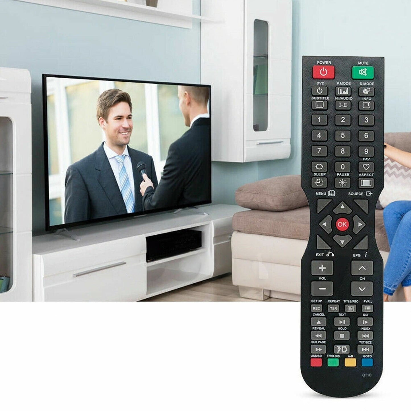 For Soniq Full HD TV Remote Control Replacement for QT1D E32W13B E32W13D E40V14A