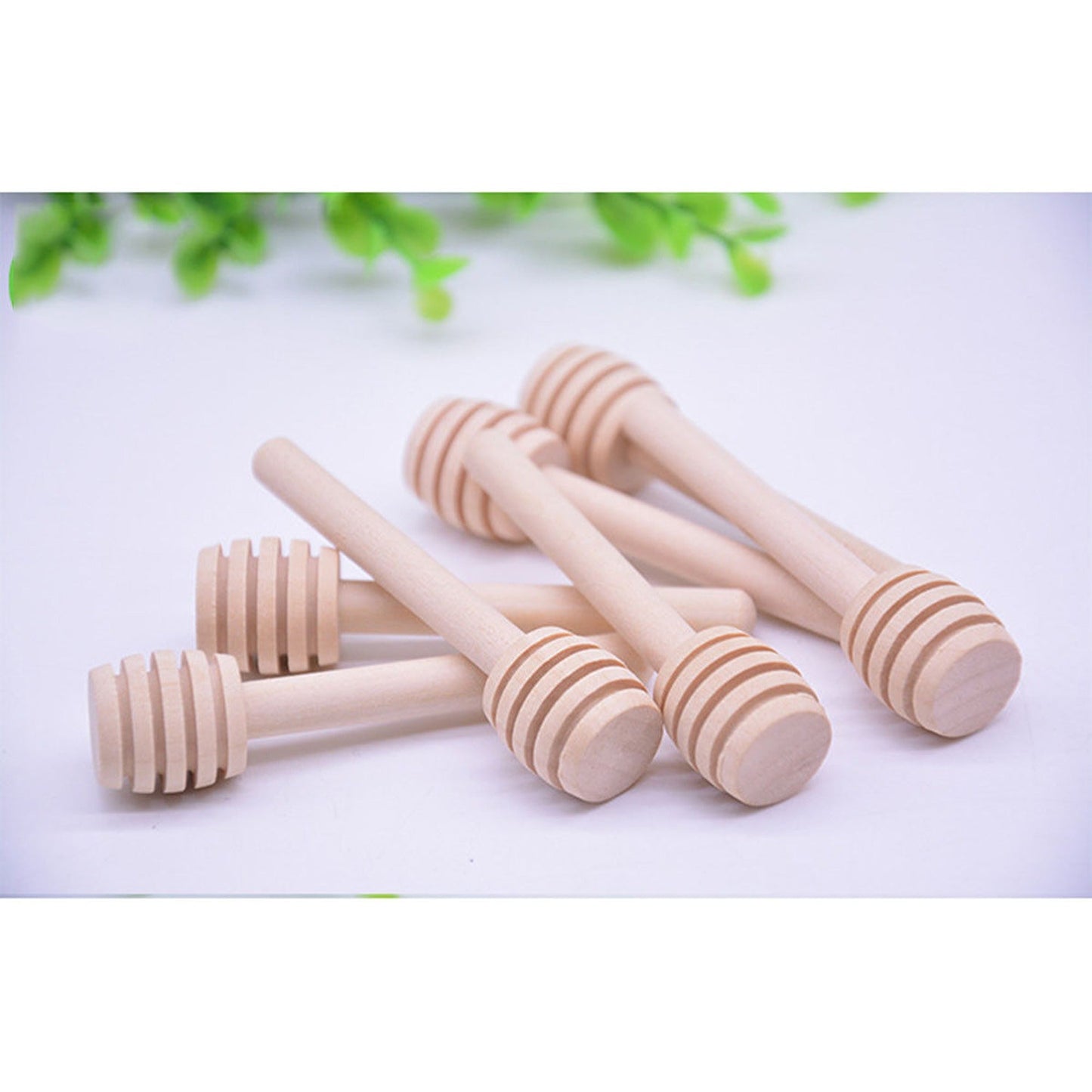 30pcs Honey Dispensing Mini Wooden Dipper for Party Favors
