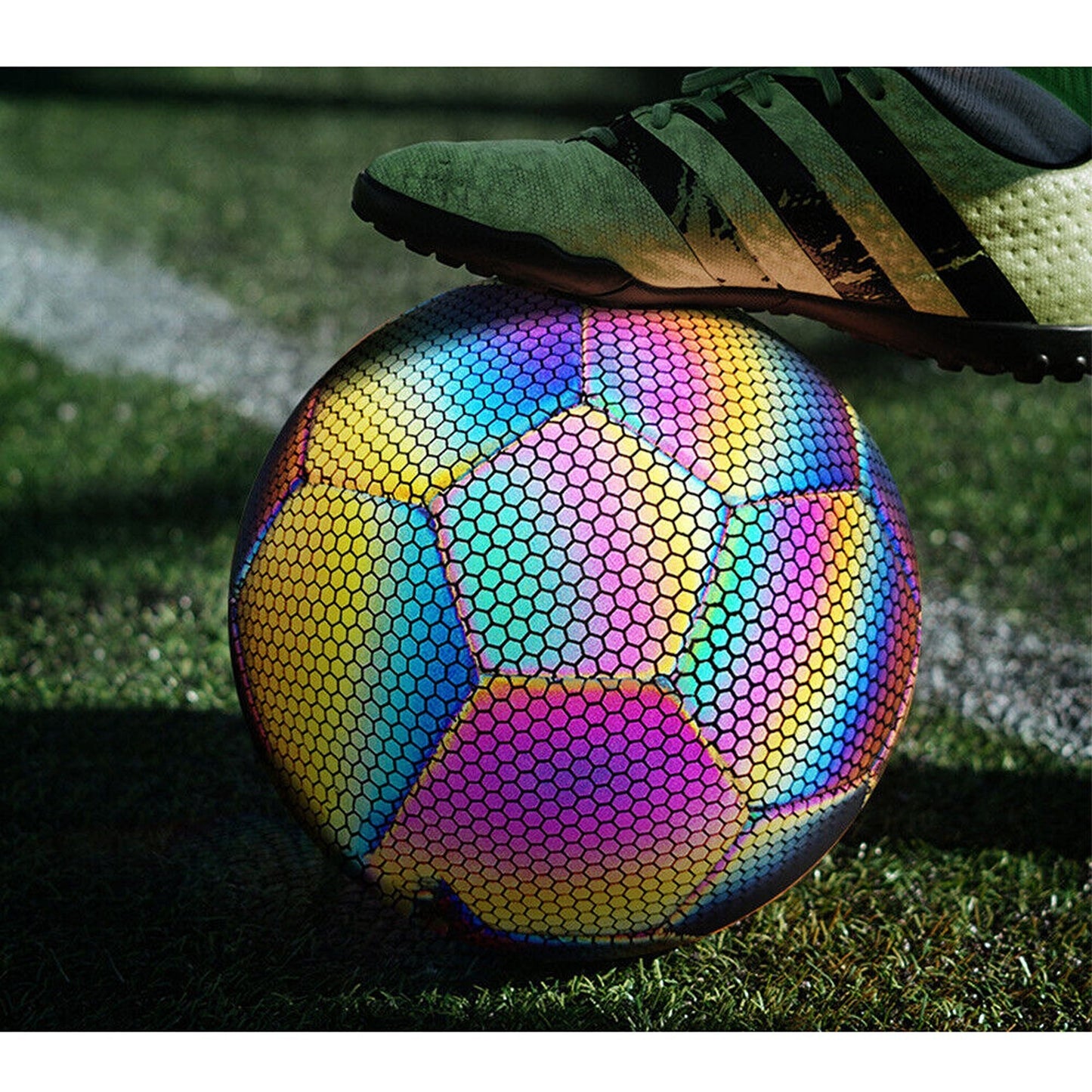 Reflective Soccer Ball for Nighttime Outdoor Training Glows in the Dark