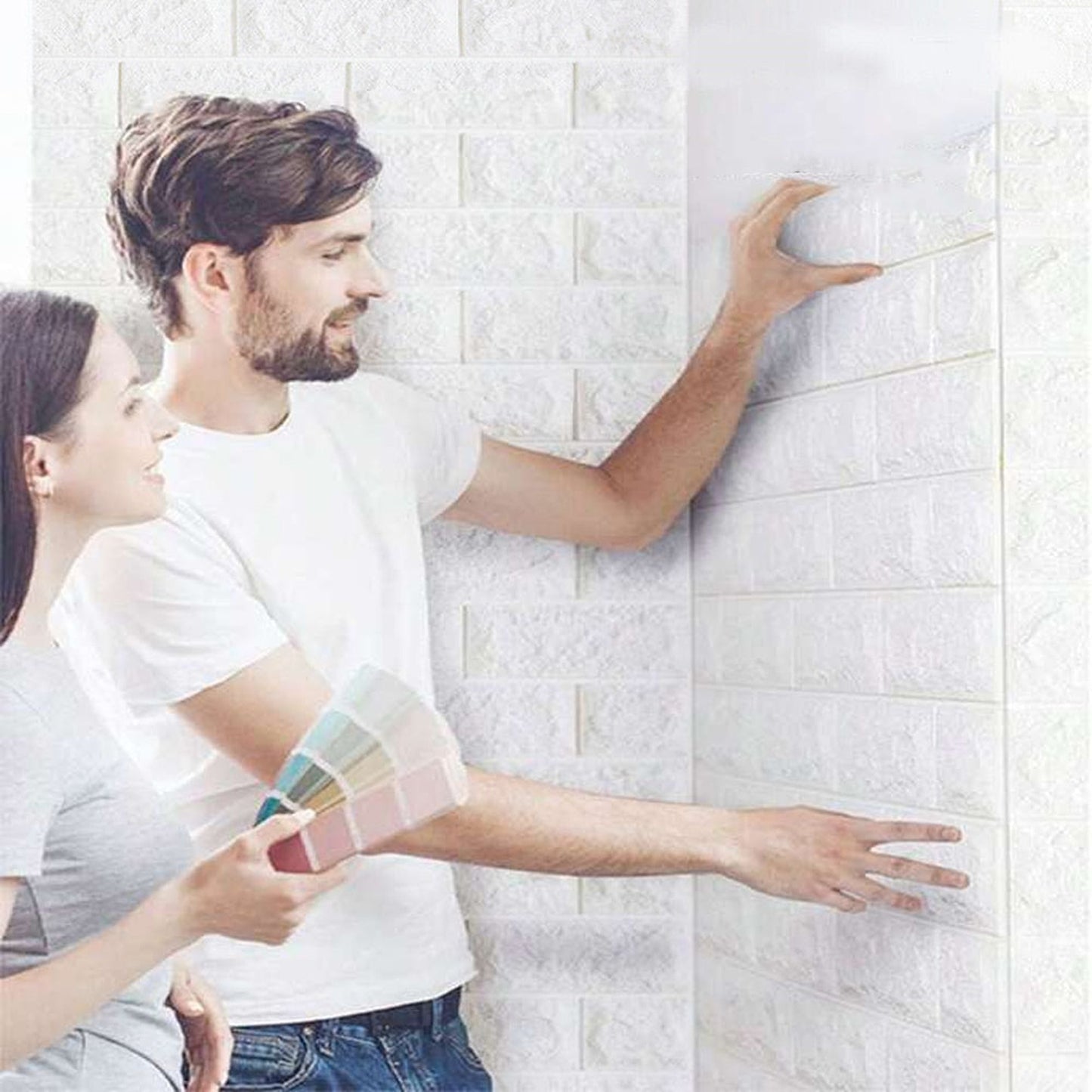 Self-Adhesive 3D Brick Wallpaper Panels for Wall Decoration