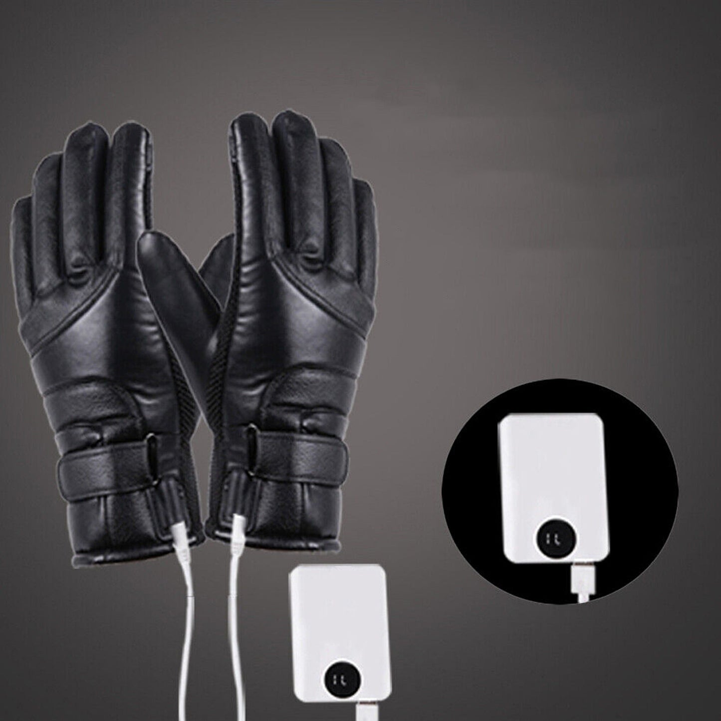 Heated Winter Gloves USB Rechargeable 4 Mode Motorcycle Hand Warmer