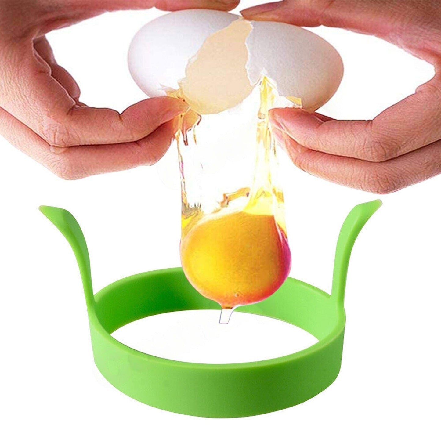 8pcs Non Stick Silicone Egg Rings Kitchen Baking Tool with Handles