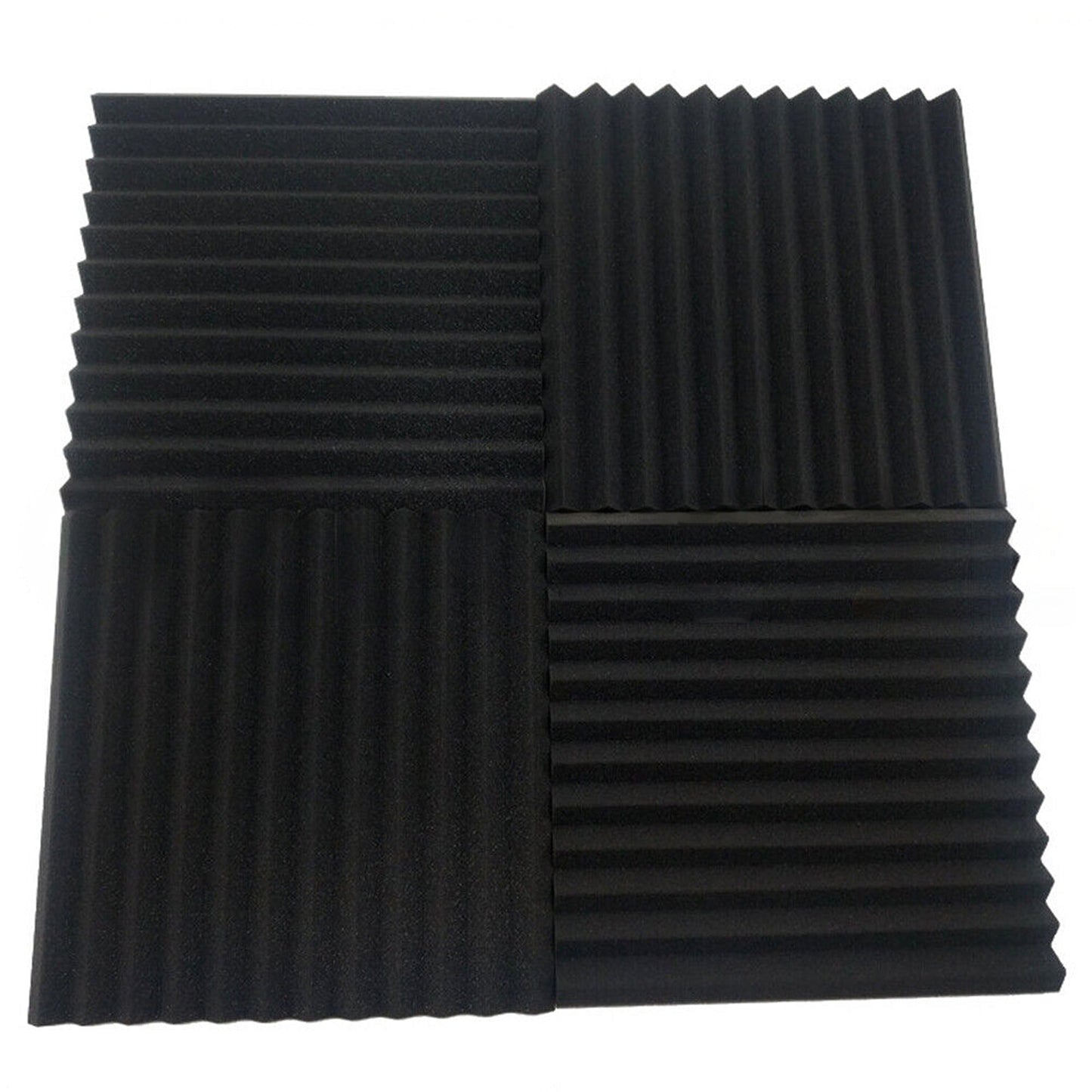 Karaoke Studio Acoustic Foam Panels Sound Absorption Proofing 12pcs
