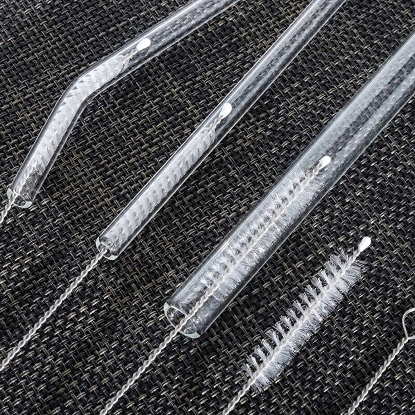 10pcs Reusable Nylon Straw Cleaning Brushes for Long Bottles and Tubes