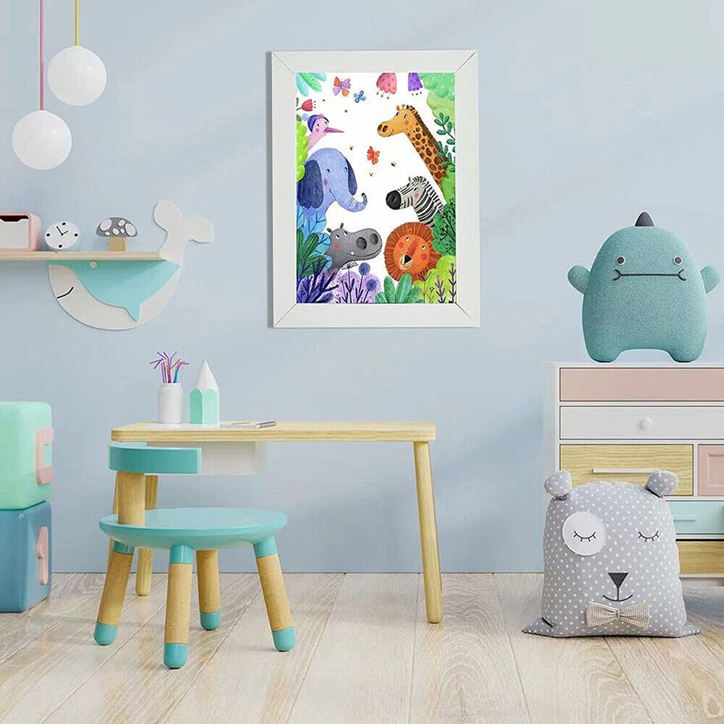 Wooden Picture Frame for Displaying Up to 150 Artworks