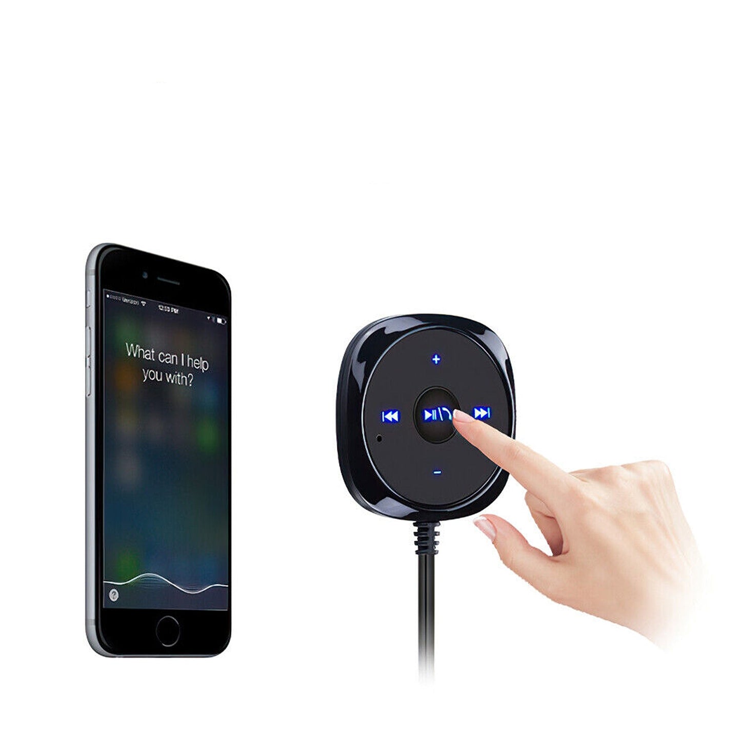 Bluetooth Audio Receiver with USB Charger for Car MP3 Player AUX Adapter