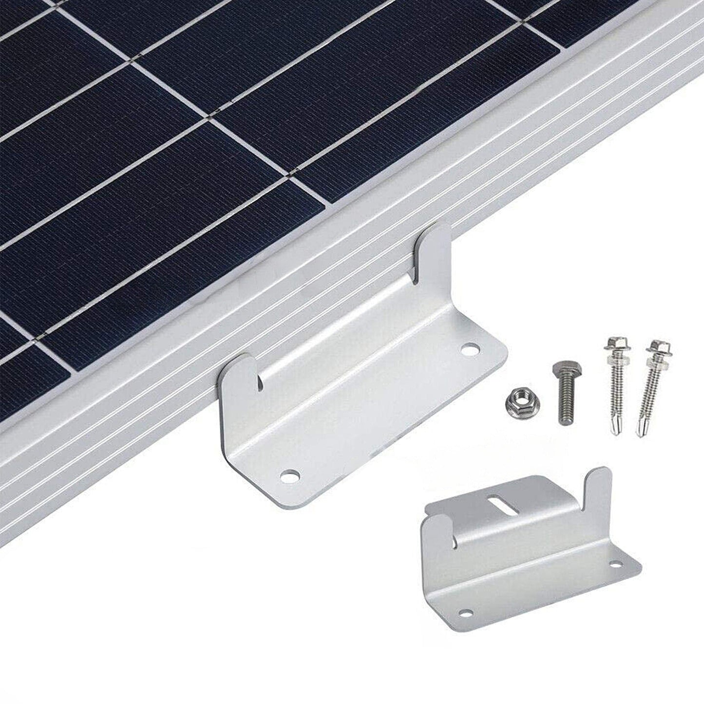 4pcs Roof Wall Solar Panel Mounting Kit Aluminum Z Bracket Set