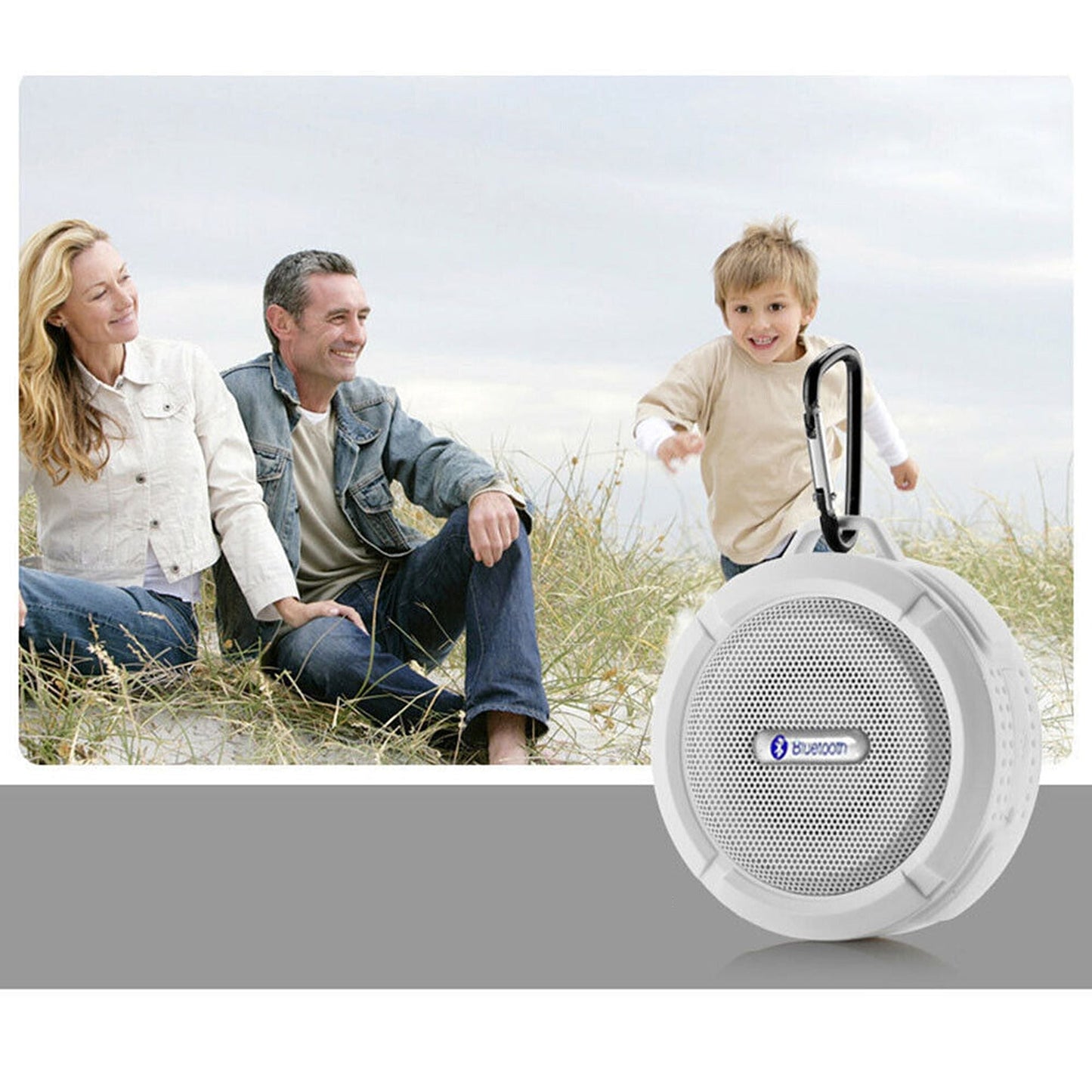 Waterproof Bluetooth Music Speaker Portable Shower and Car Handsfree Device