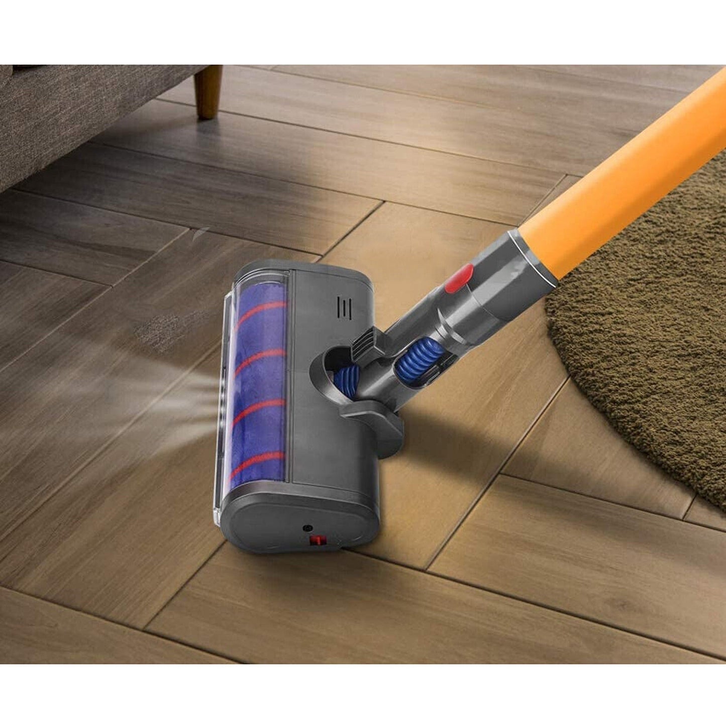 Soft Roller Cleaner Head with 4 LEDs for Dyson Vacuum V7 V8 V10 V11