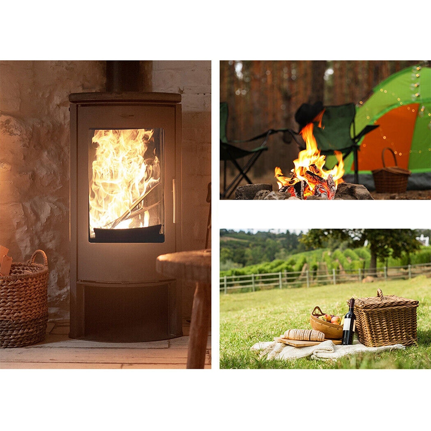 Canvas Firewood Carrier Bag Wood Carrying Holder Tote for Fireplace Tools