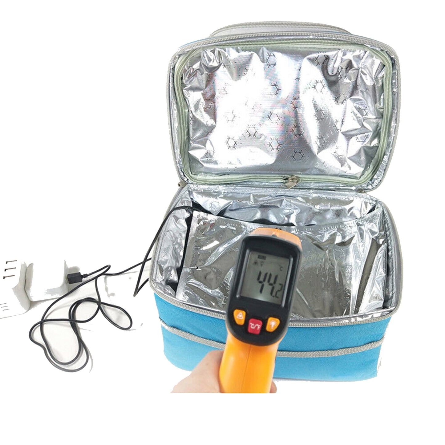 Thermal Food Heating Plate Lunch Bag Milk Bottle Thermostat for Picnic Camping