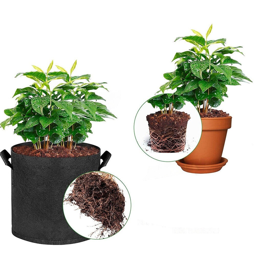 Grow Bags for Plants Fabric Pots with Handles 3 to 10 Gallons