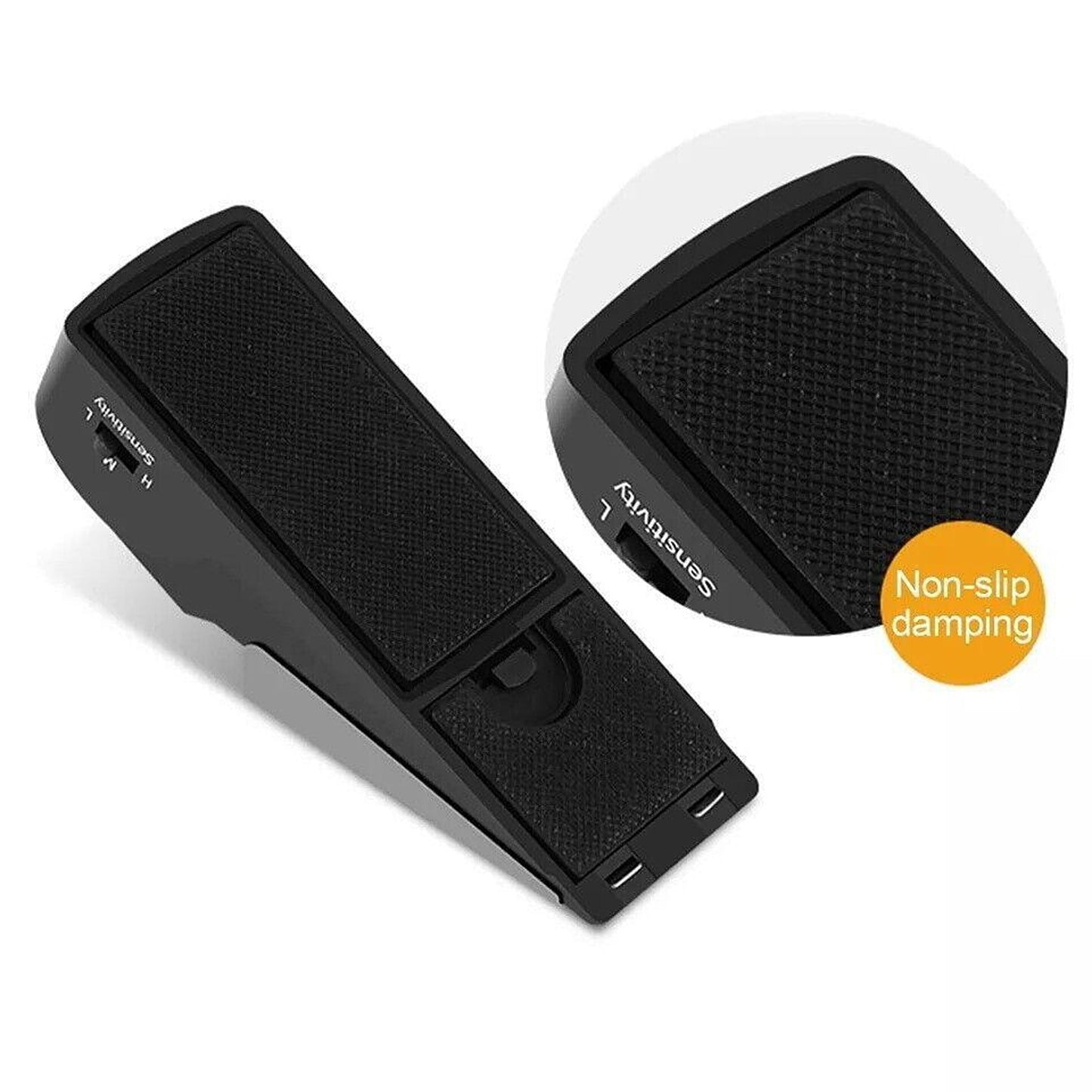 Wireless Door Stop Security Alarm Wedge Intruder Alert System