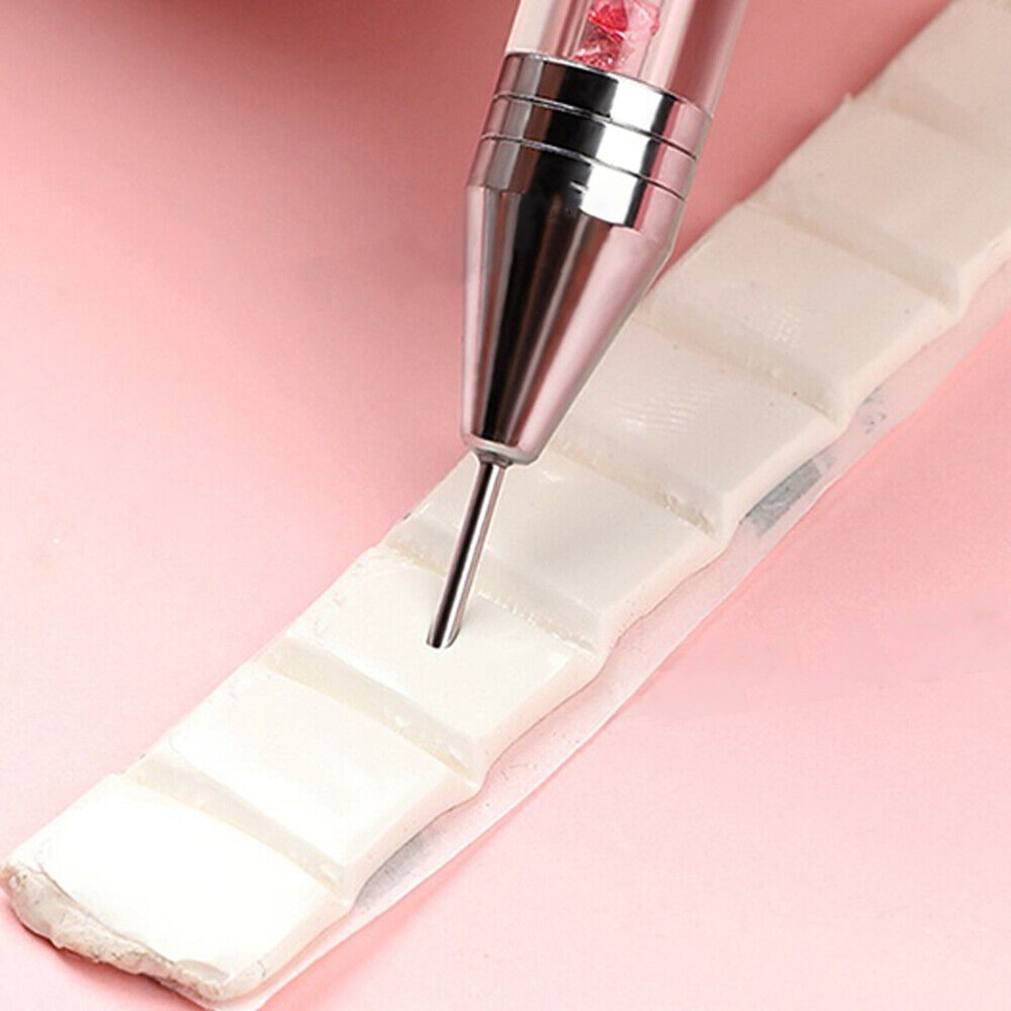 2pcs Dual-Ended Manicure Nail Art Tool Dotting Pen Rhinestone Picker