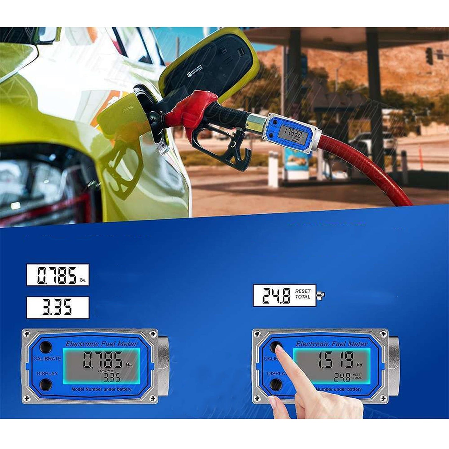 Turbine Flowmeter for Fuel Gas Oil Pump in Diesel and Kerosene Vehicles