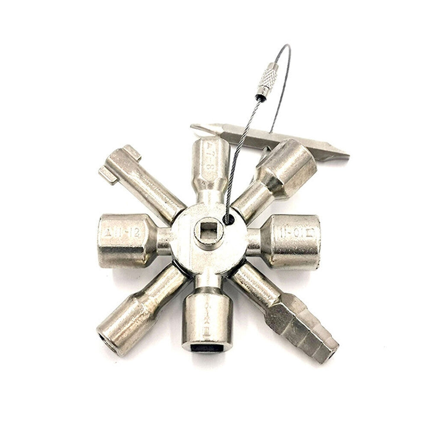 10-in-1 Multi-Function Elevator Key Switch Wrench for Utility and Emergency