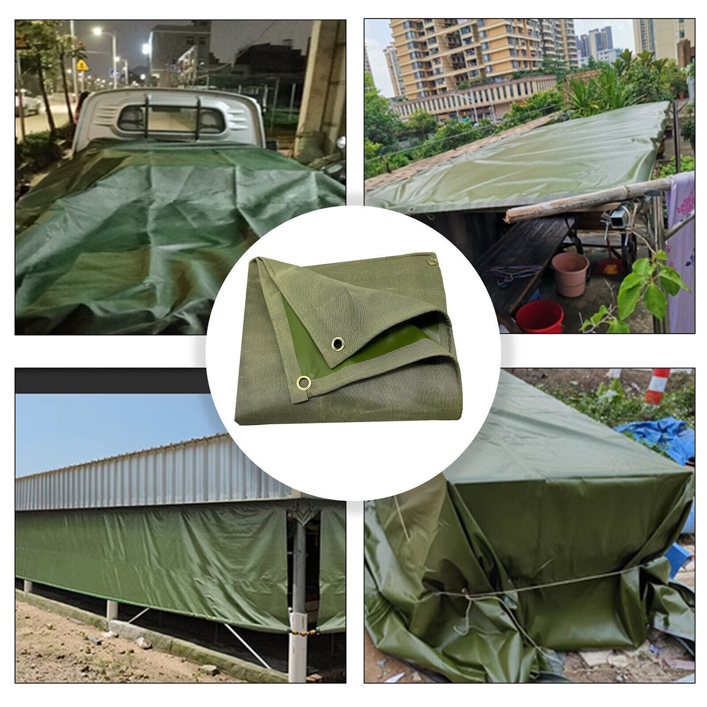 Canvas Tarpaulin Heavy Duty Waterproof Sunshade