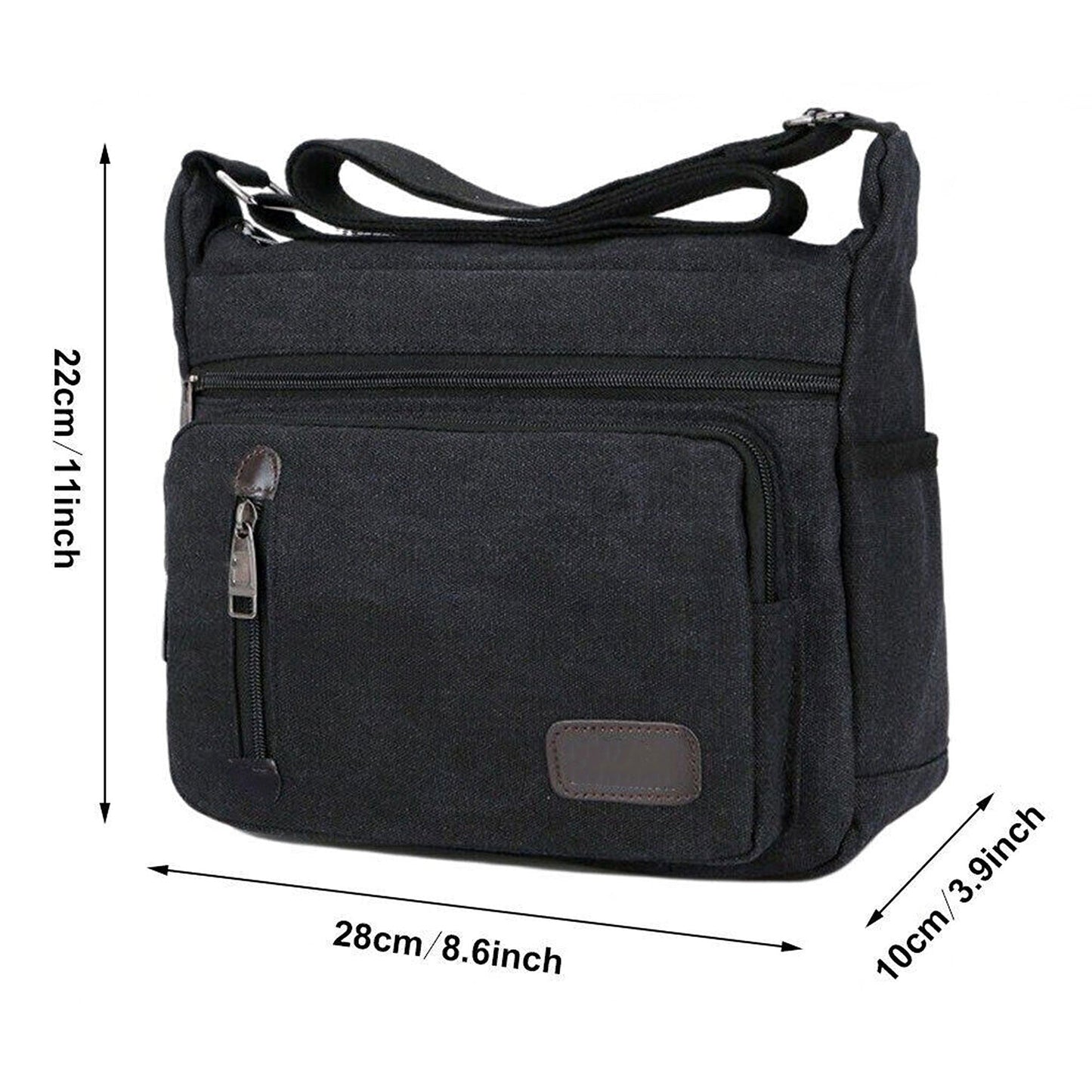 Men Canvas Messenger Bag Retro Shoulder Crossbody Satchel Travel