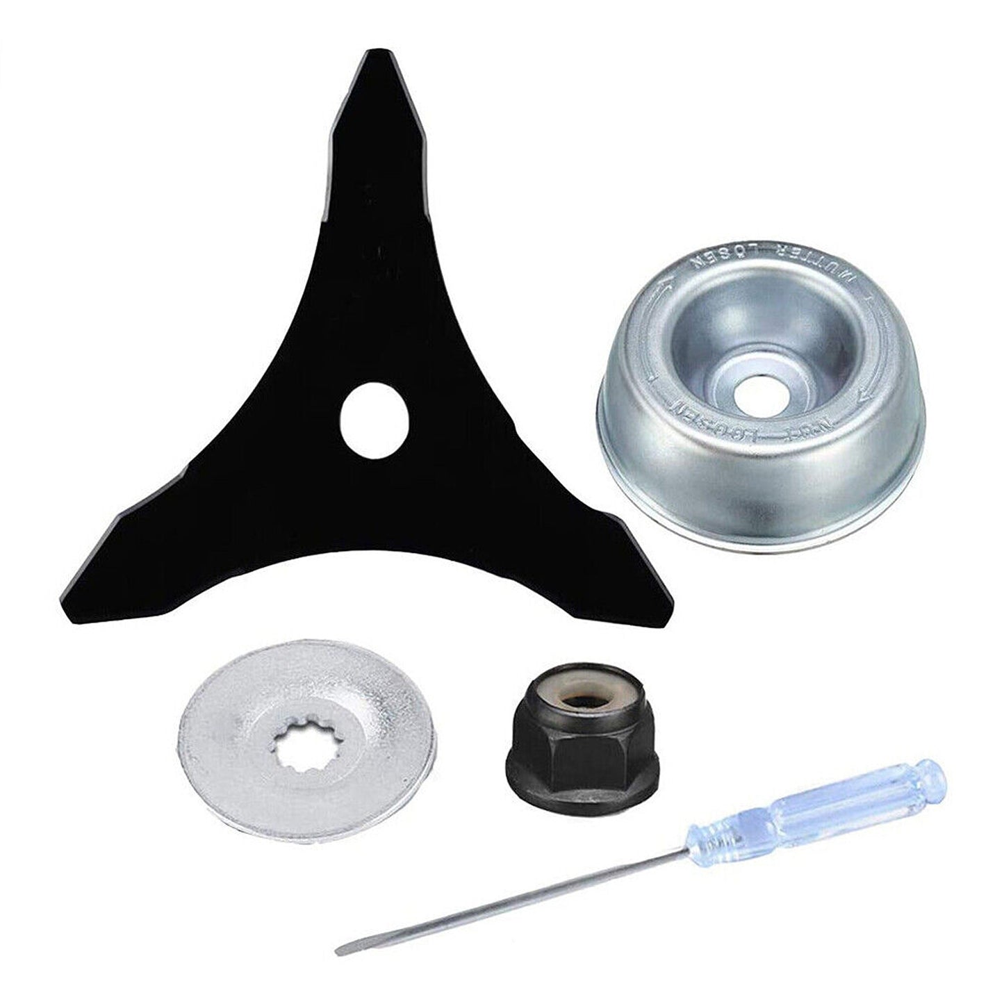 2pcs Brush Cutter Triangle Saw Blade 3-Teeth Mower Trimmer