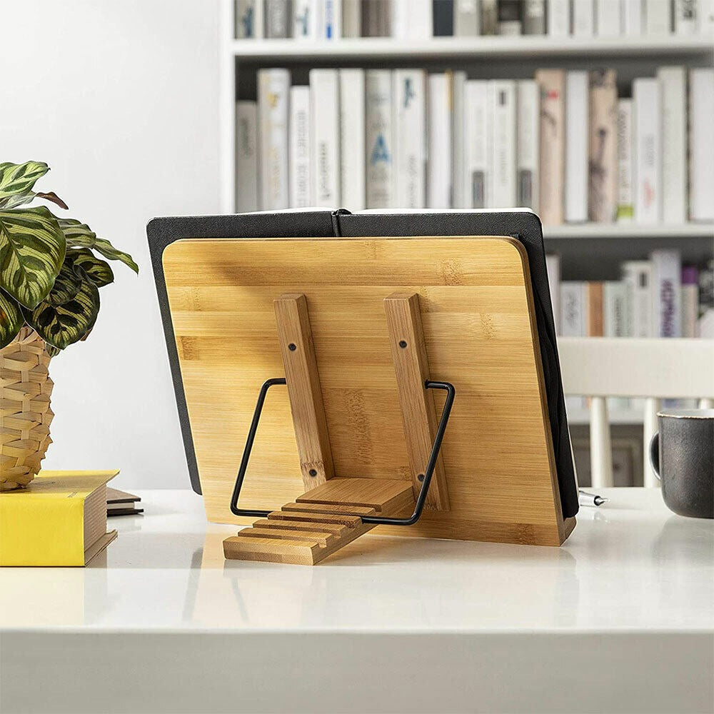 Portable Bookstand with Adjustable Book Holder for Reading