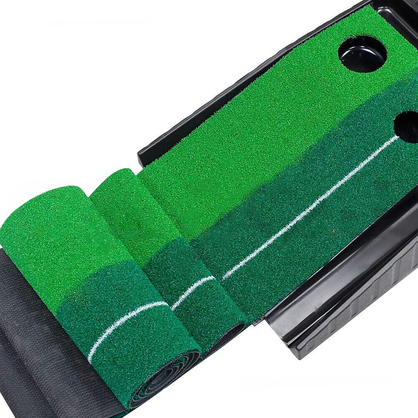 Portable Auto-Return 3M Golf Practice Putting Mat Indoor Outdoor Putter Trainer