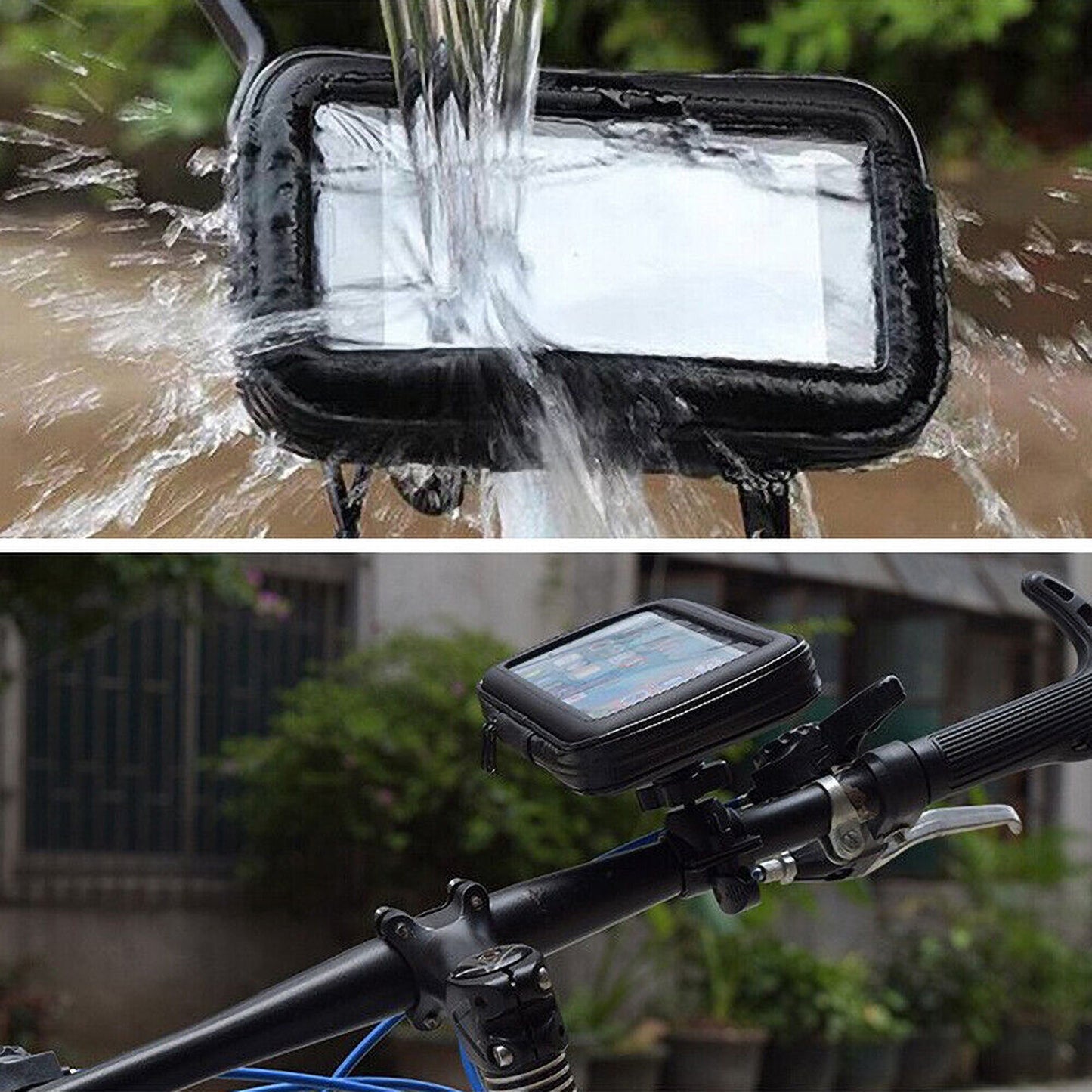 Motorcycle Handlebar Mount Phone Case Waterproof Bike Holder