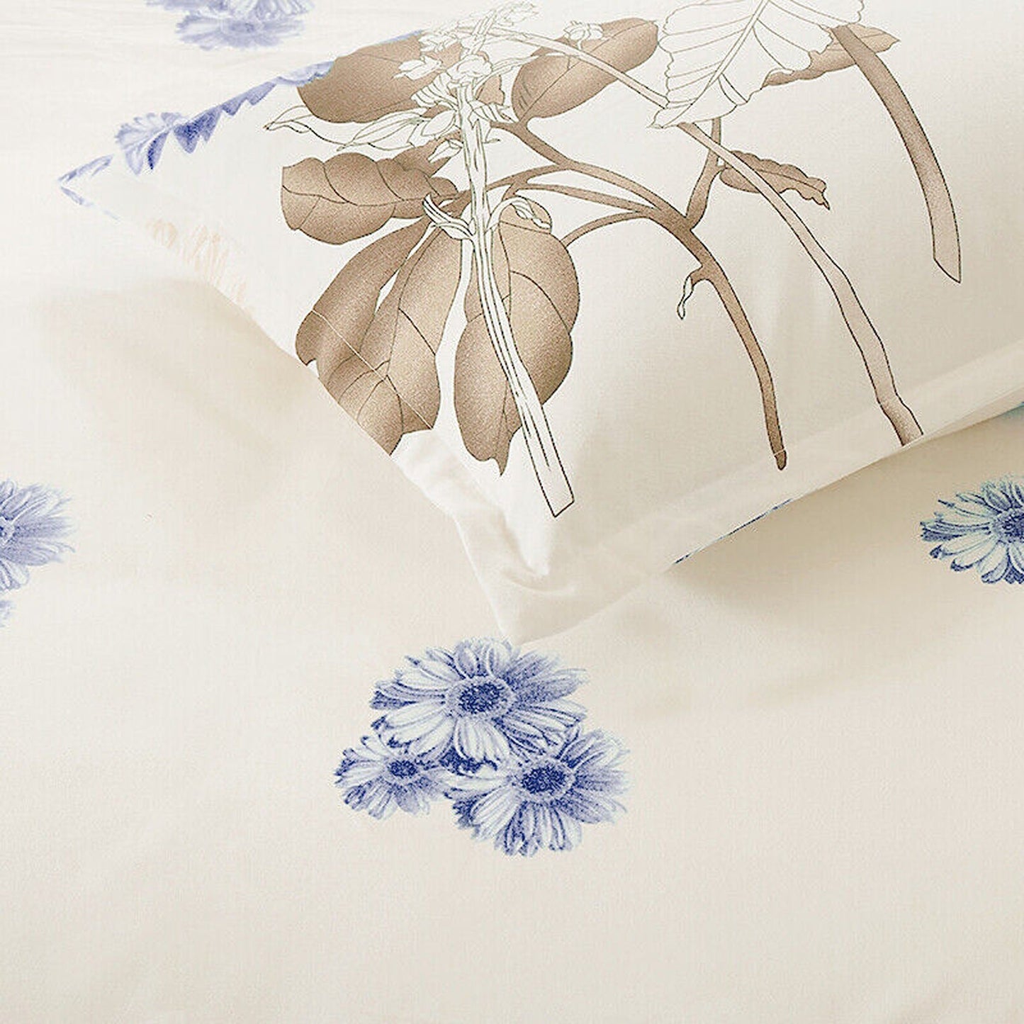 Floral Pattern Bedding Set Soft Quilt Duvet Cover for Queen and King Size Beds
