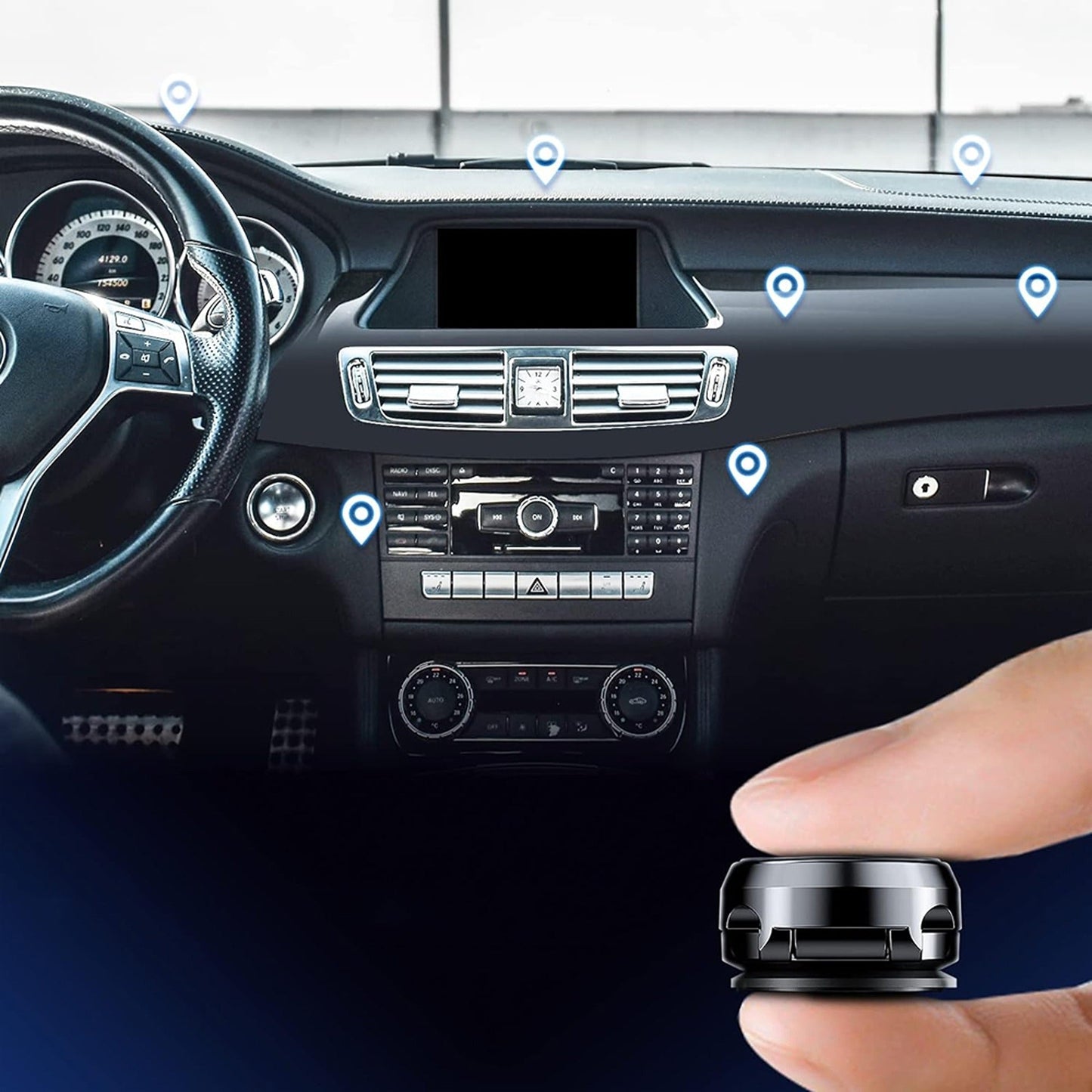 Magnetic Phone Holder Metal Folding Mount Cell Car GPS Stand