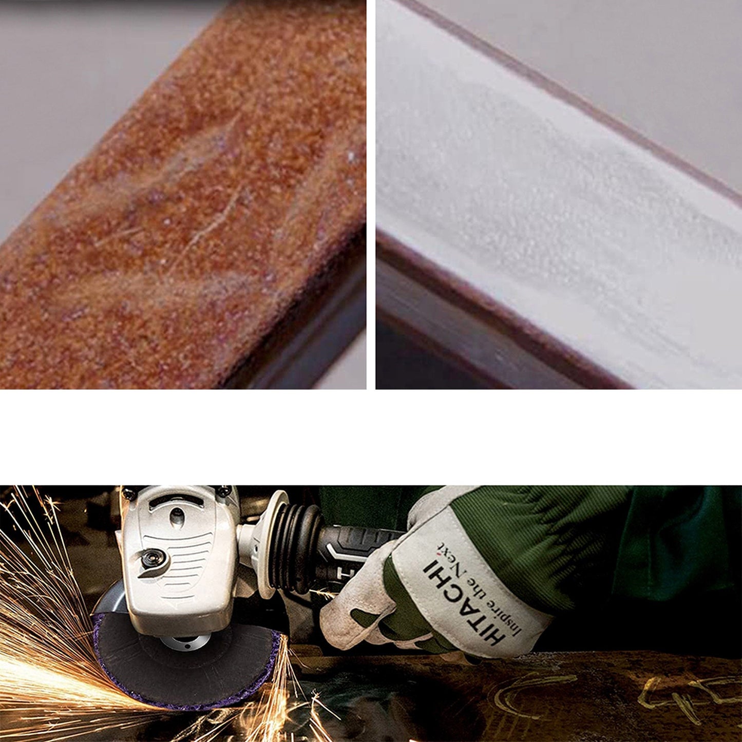 10pcs Medium Grit Poly Strip Disc for Paint and Rust Removal