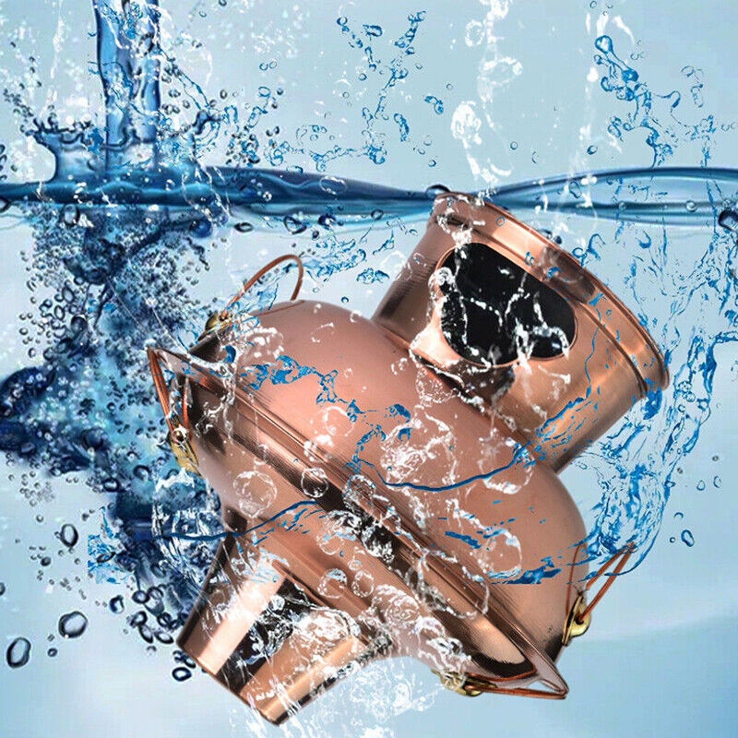 Old Beijing Style Stainless Steel Charcoal Copper Hot Pot for Camping