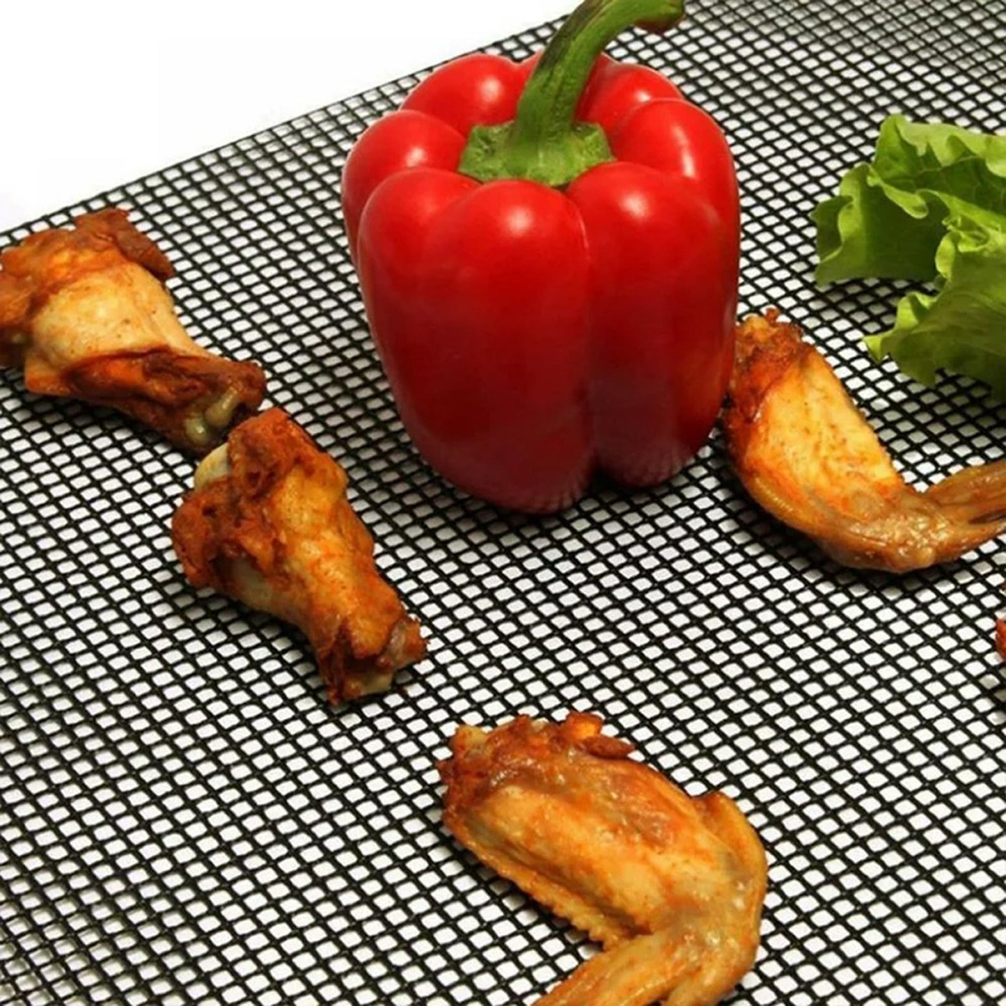 BBQ Mesh Grill Mat Non-Stick Liner for Cooking Barbecue Wire Baking Pad