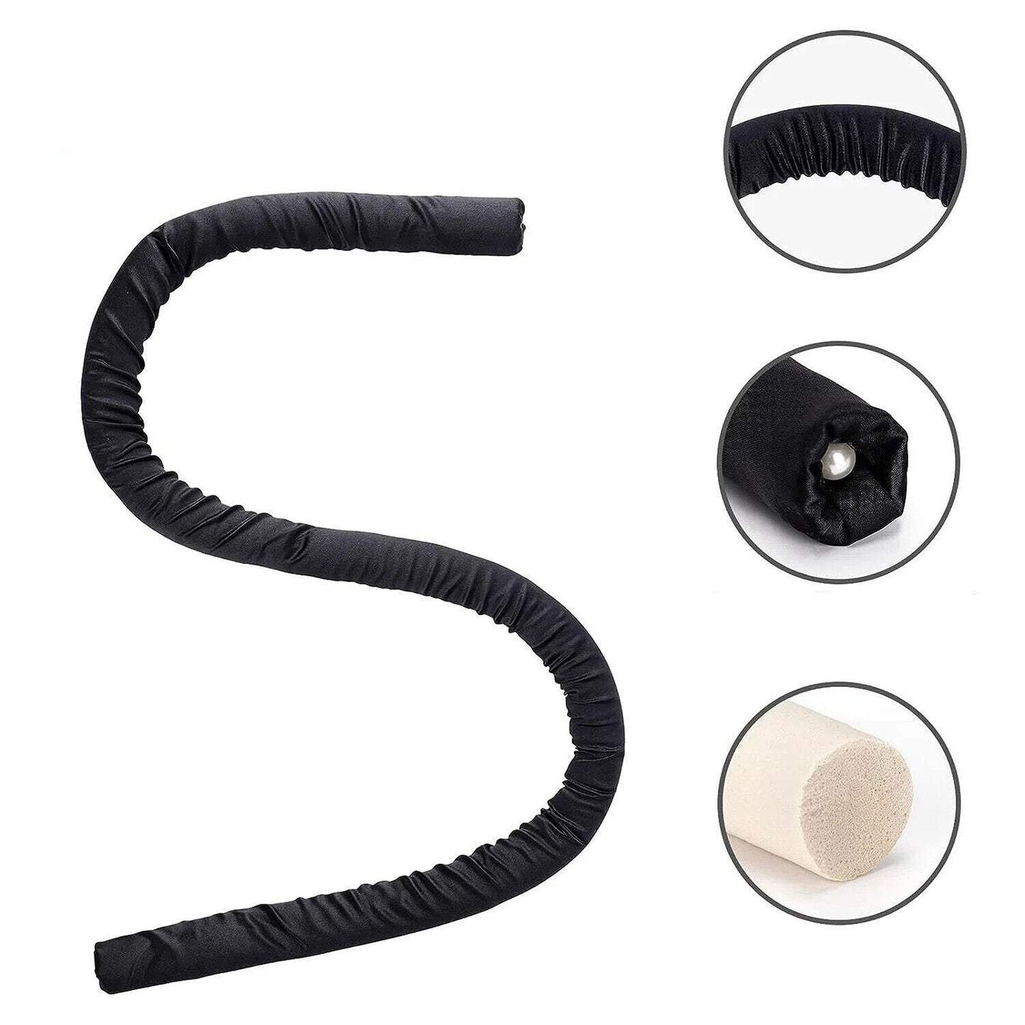 Silk Ribbon Hair Curling Set for Heatless Fluffy Curls