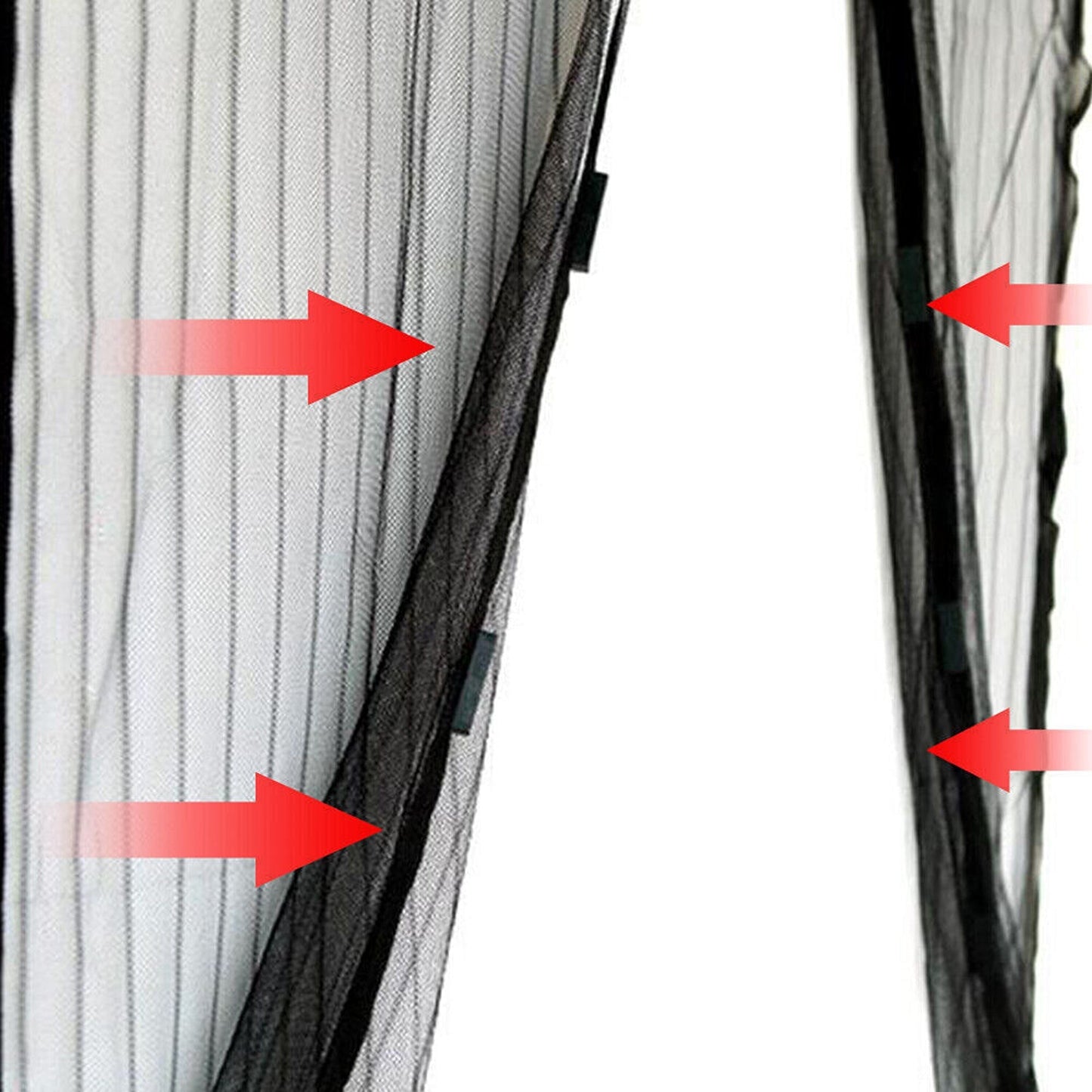 Hands-Free Magnetic Mesh Fly Screen Mosquito Bug Door Curtain