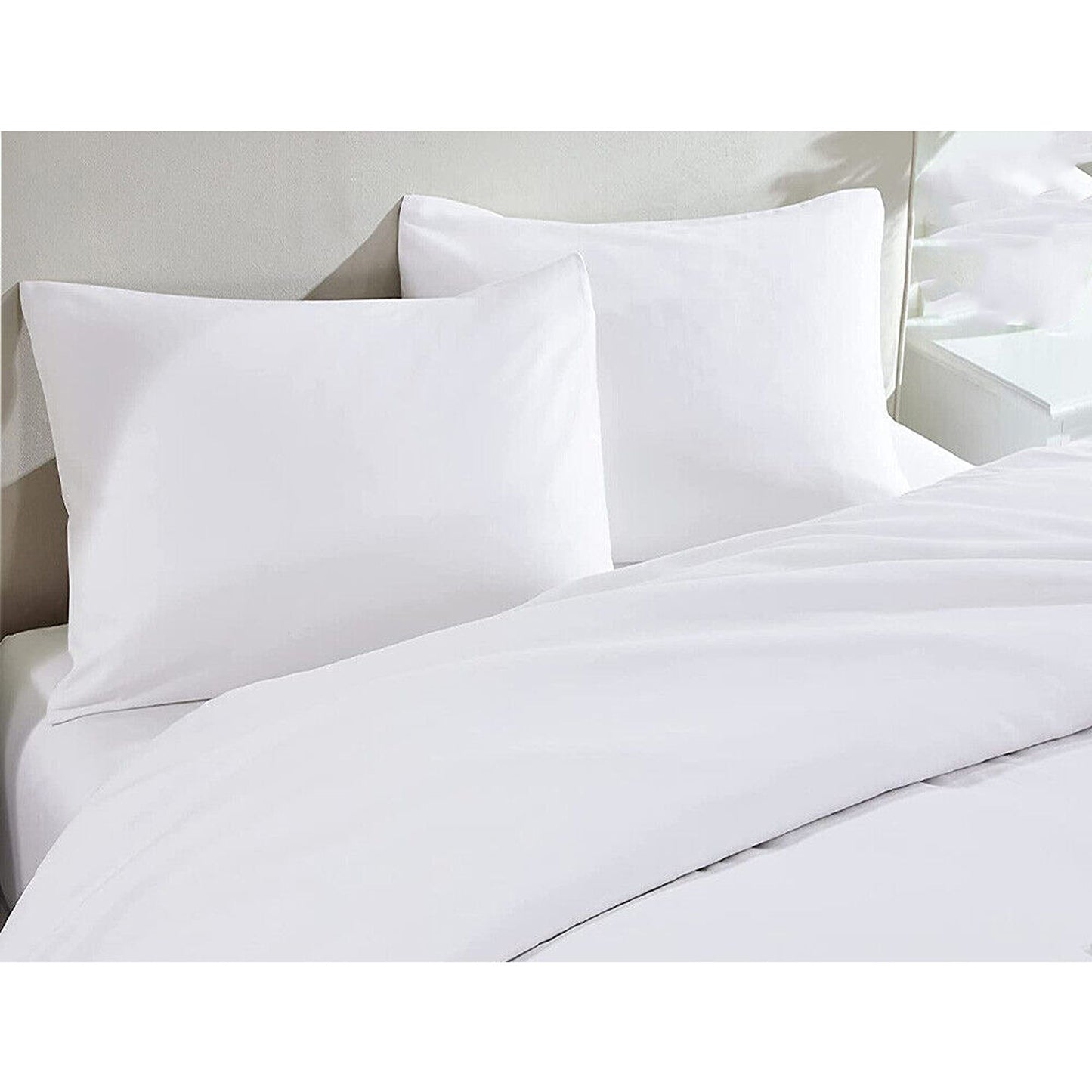White Hotel Quality Egyptian Duvet Cover Set All Sizes