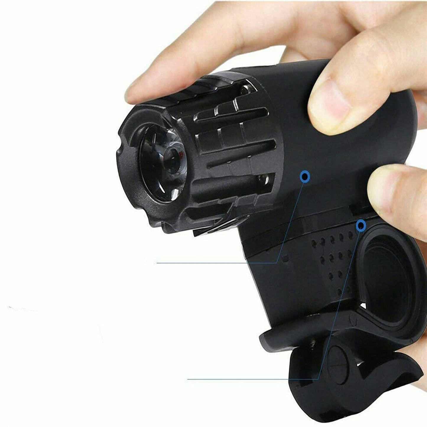 USB Rechargeable LED Bicycle Headlight Waterproof Cycle Front and Rear Light