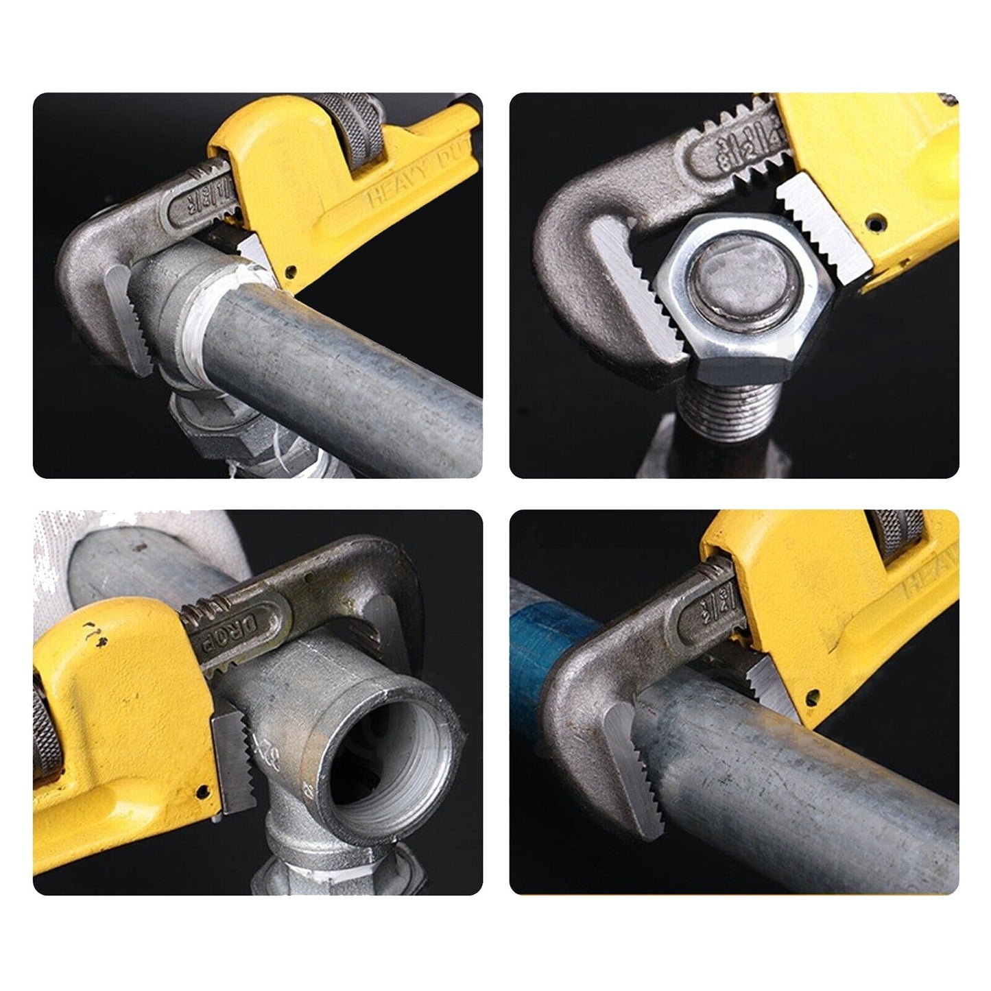 Adjustable Heavy Duty Pipe Plumbing Monkey Wrench 14 to 24in