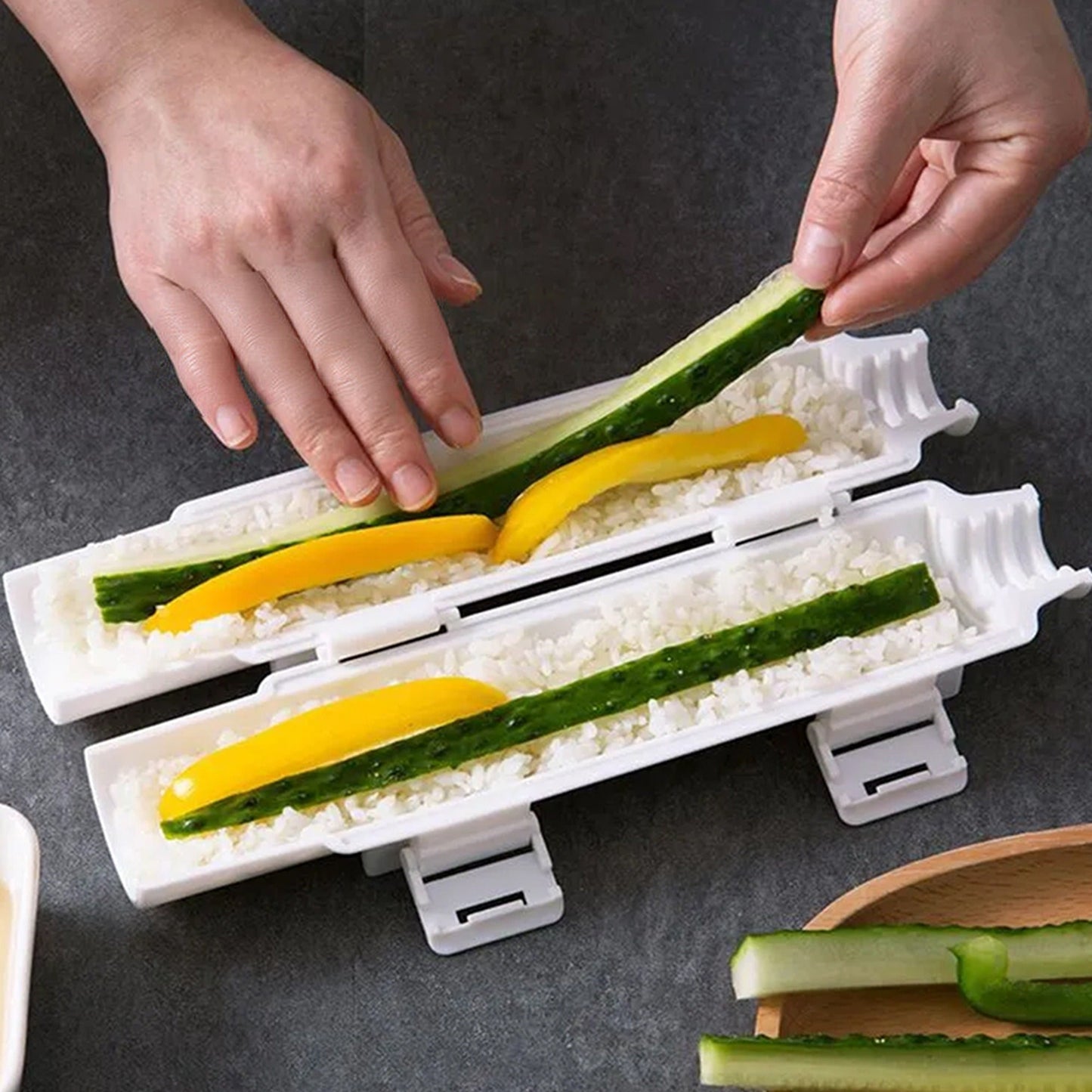Beginner-Friendly Sushi Roll Making Kit DIY Rice Roller Mold