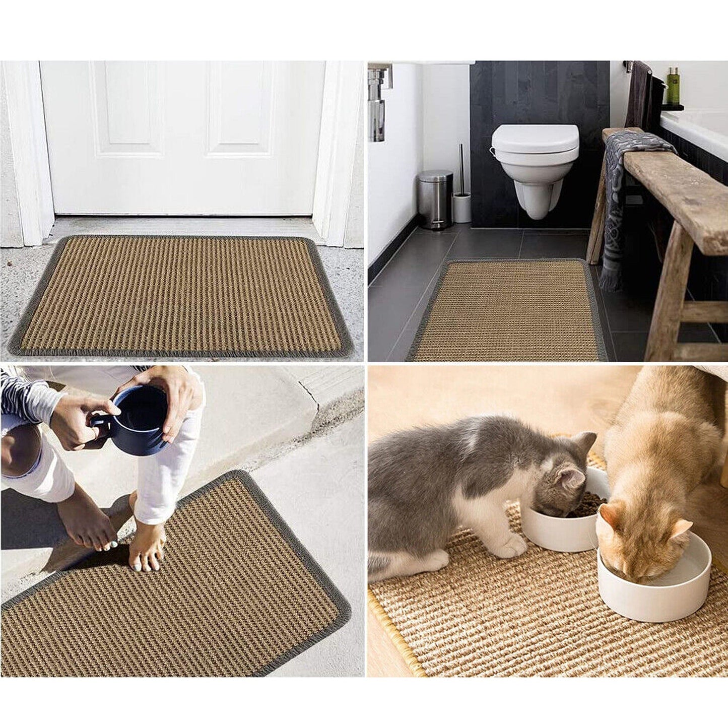 Natural Sisal Cat Scratcher Board for Sofa and Couch Protection