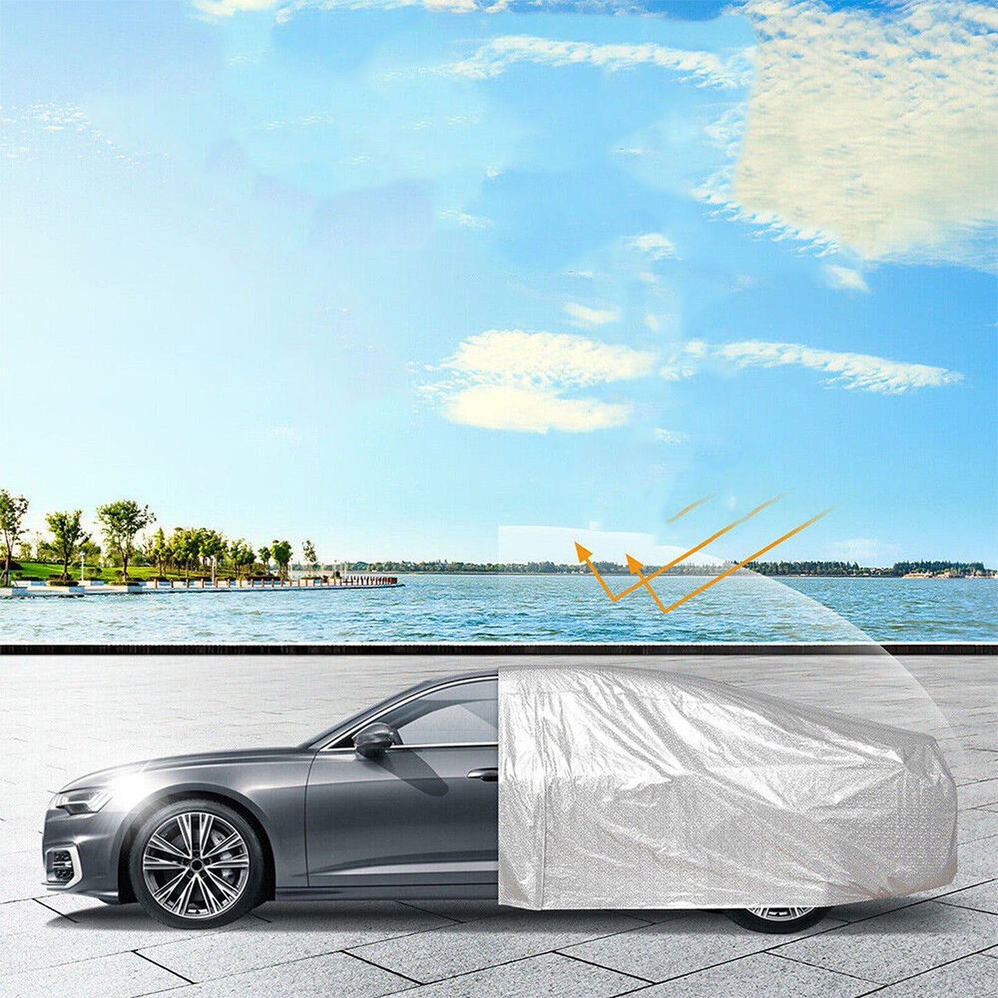 Universal SUV Auto Cover Waterproof Indoor and Outdoor Protection