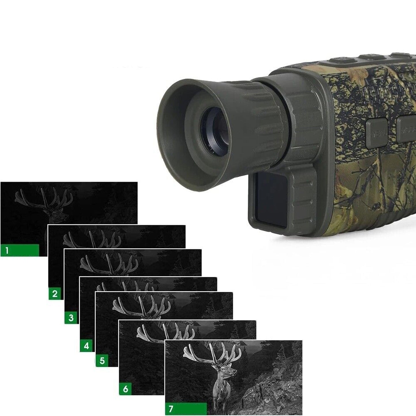 HD Video Night Vision Monocular with 5X Zoom and 4K Digital Camera